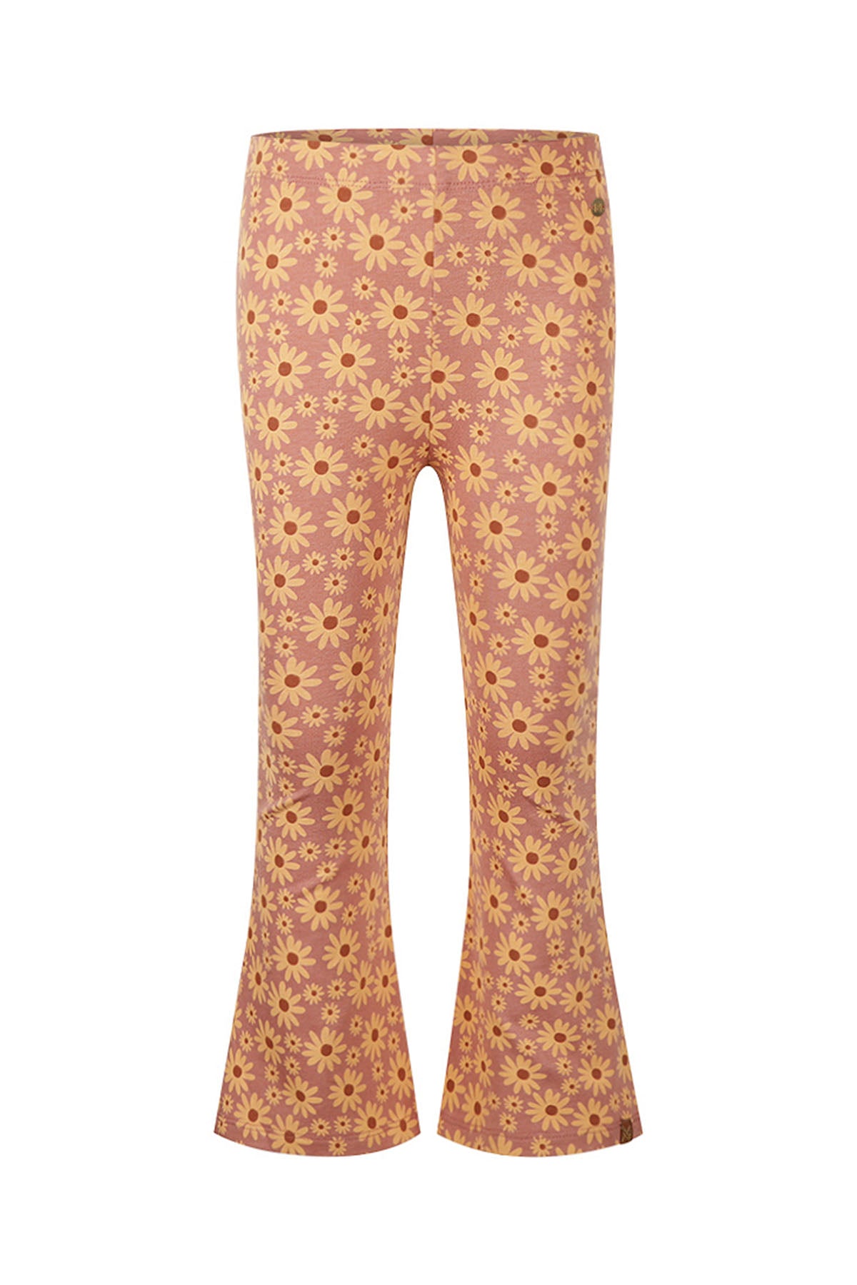 Flaired legging bloemen