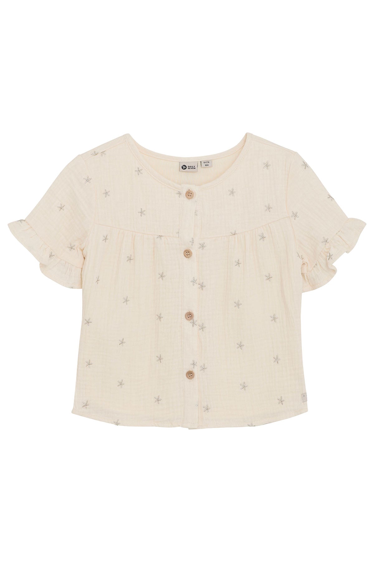 Ruffle Top Star Print