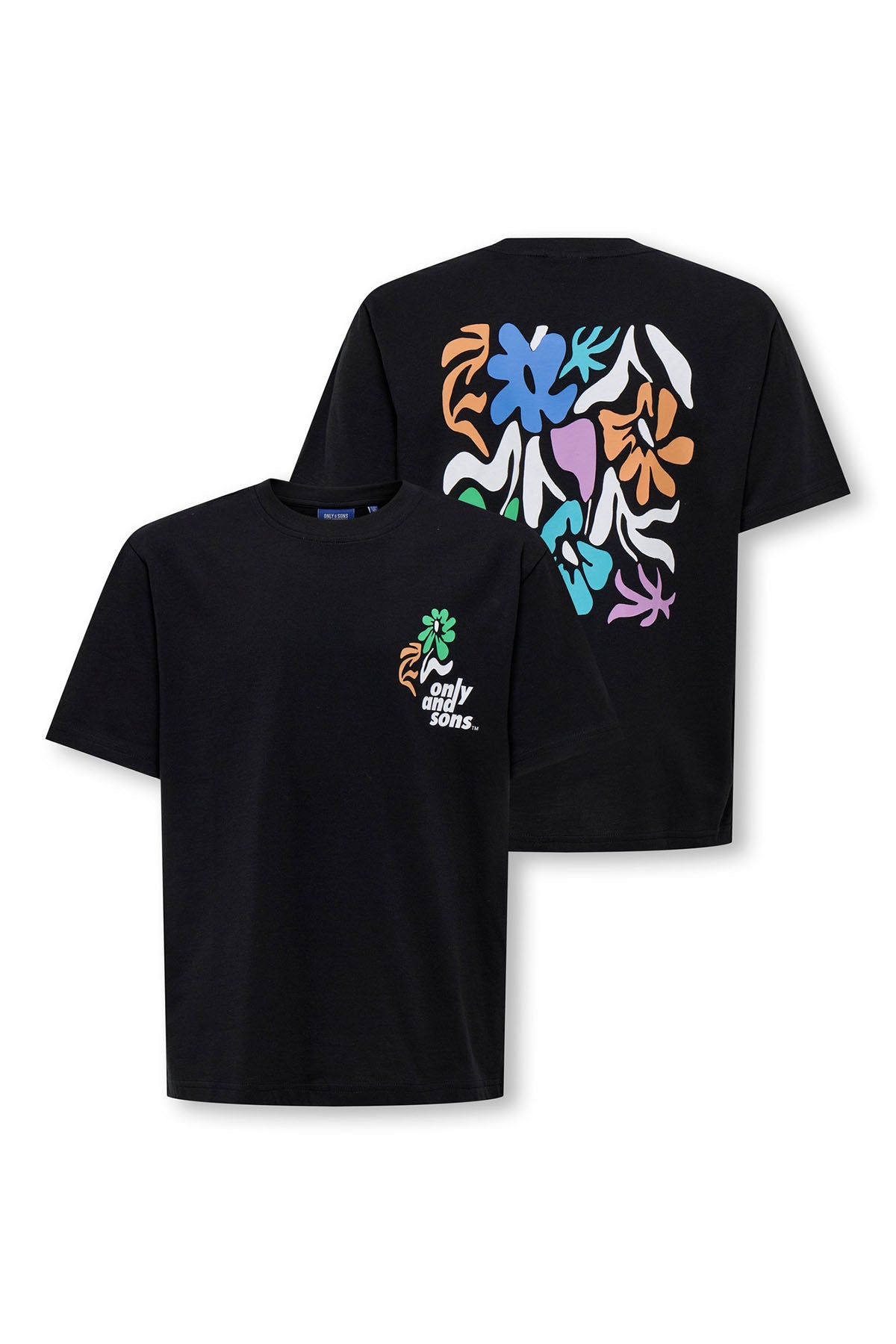 OSJFRED relaxed fit t-shirt zwart