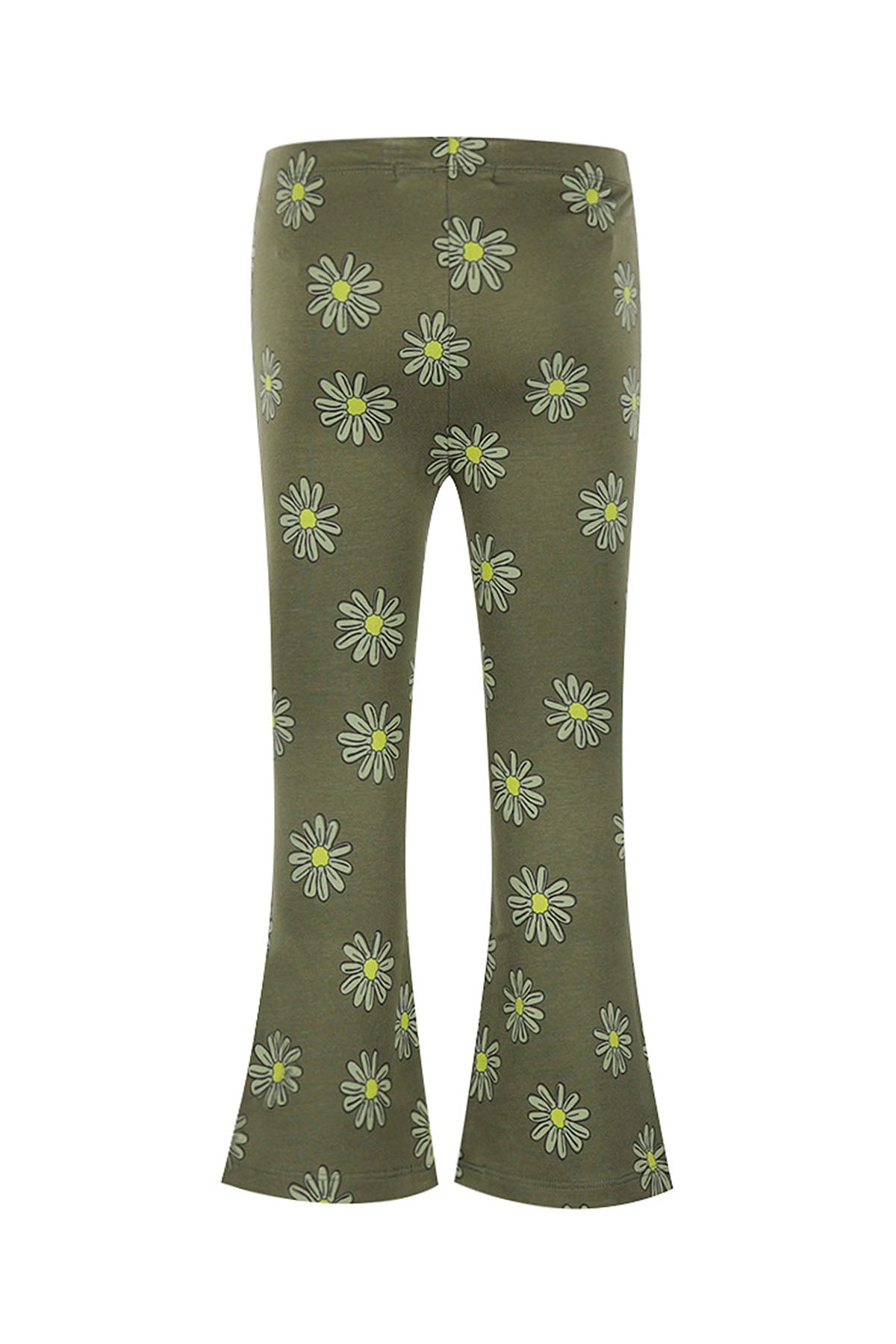 Flaired legging bloemen