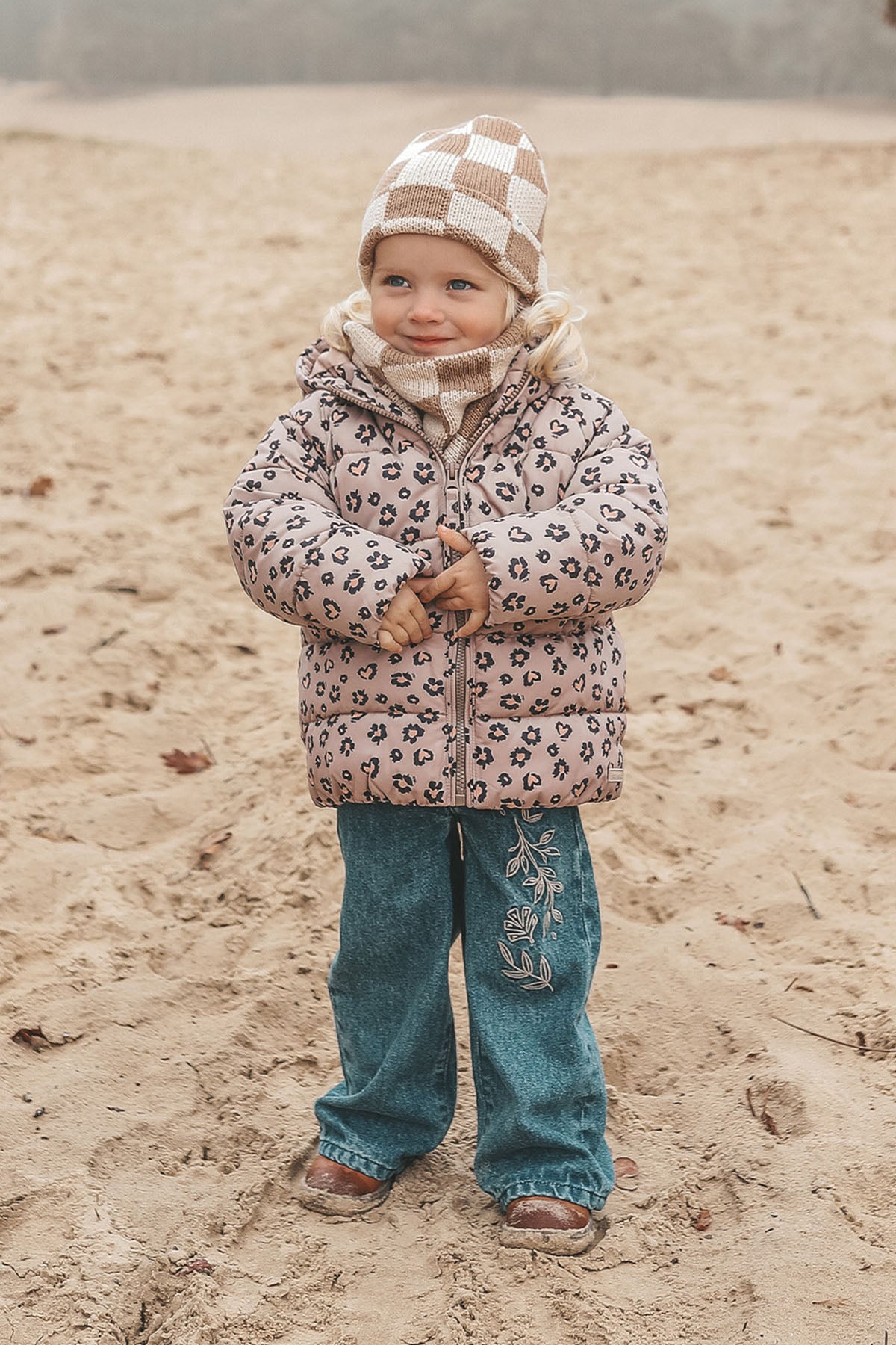Sweet Leopard Puffer Coat