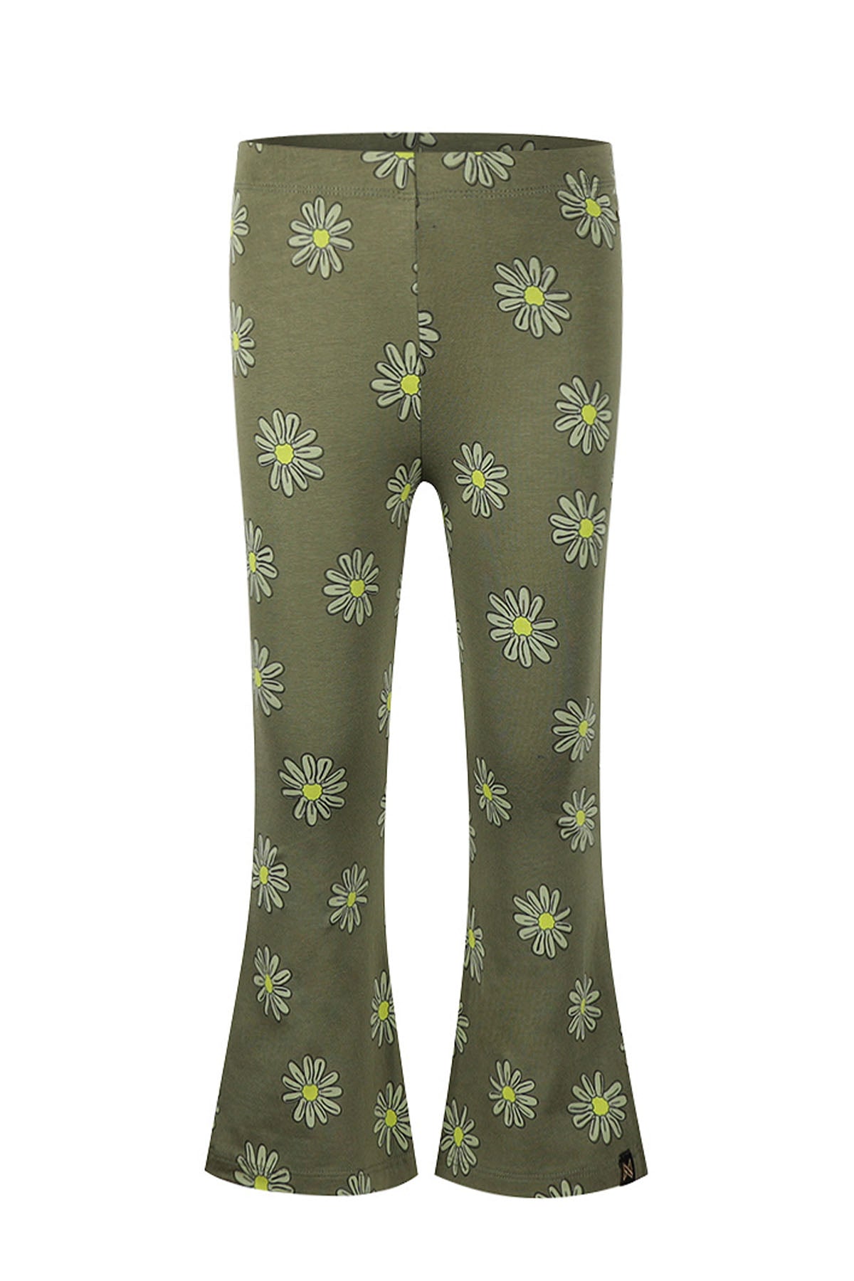 Flaired legging bloemen