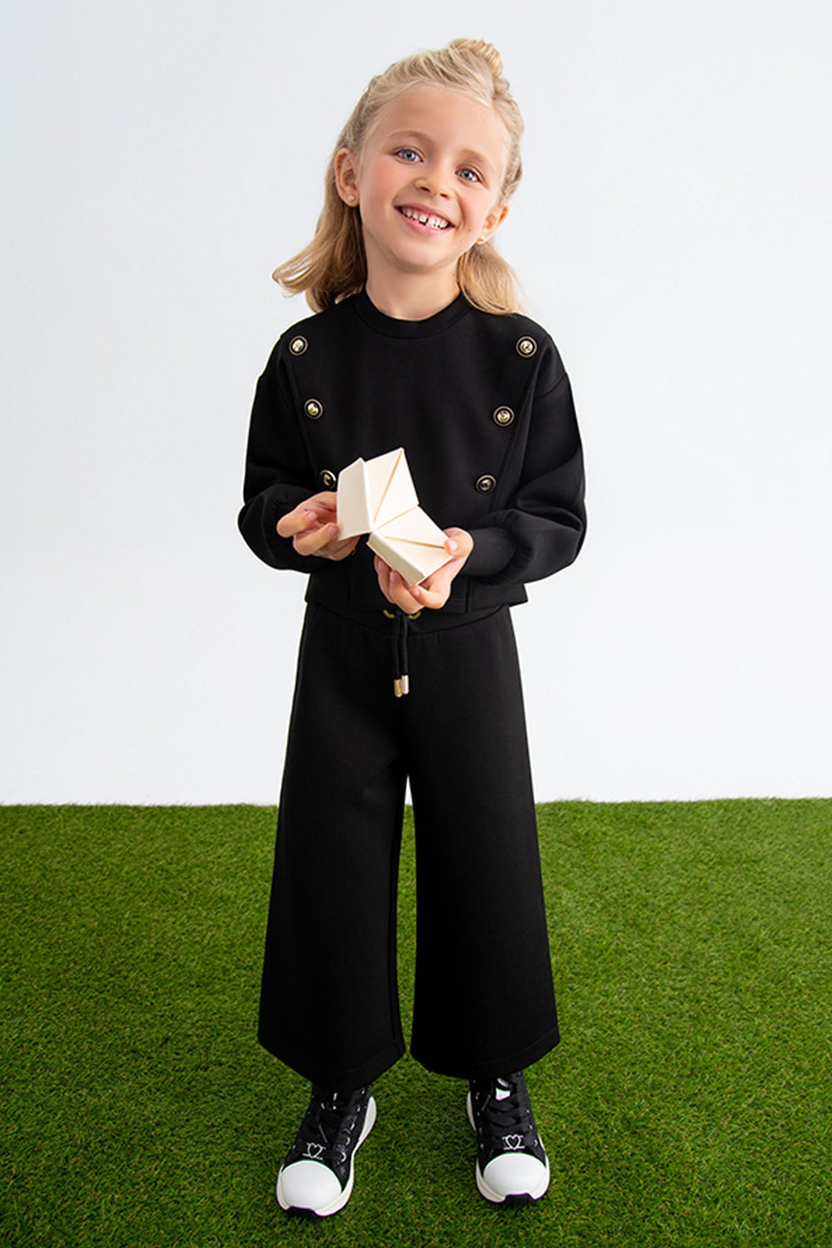 Knit set Zwart