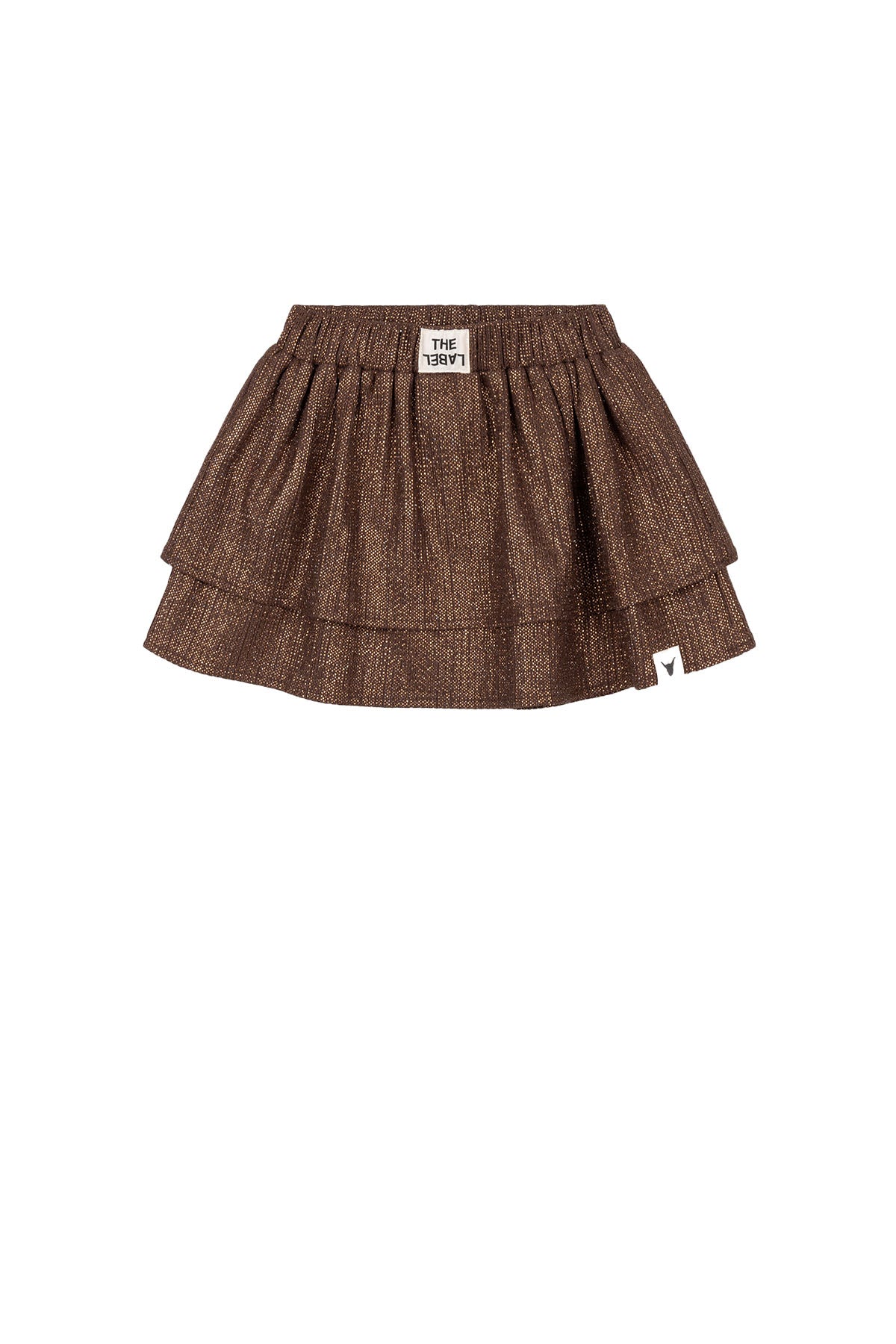 kids knitted shiny skirt