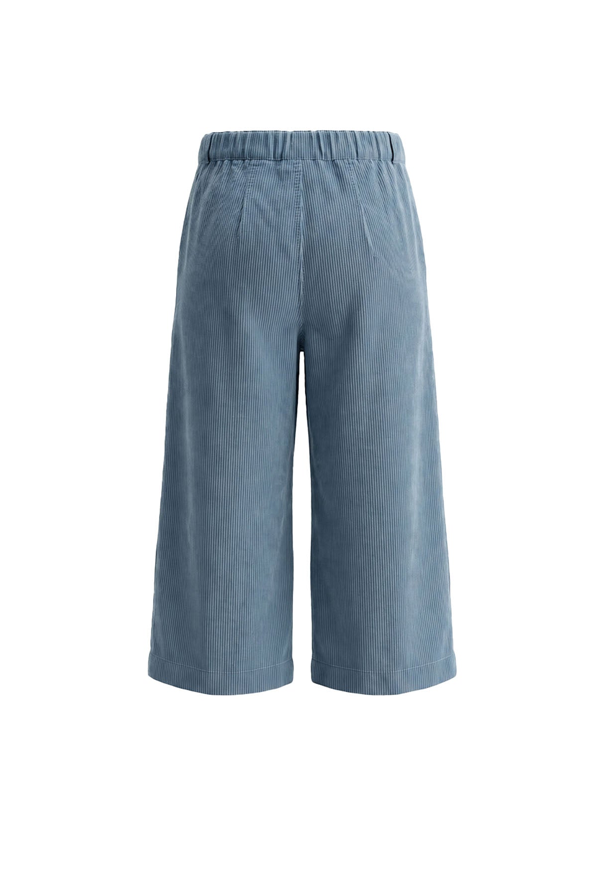 Rib Denim | Wide Leg Pants