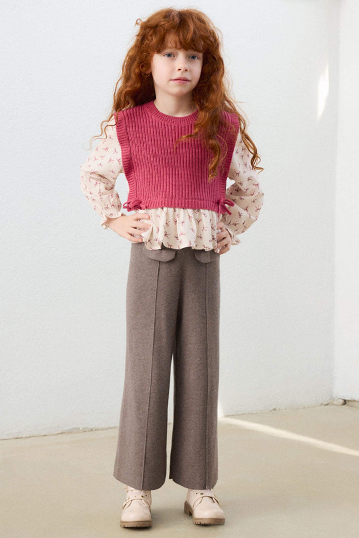 Knitted long pants