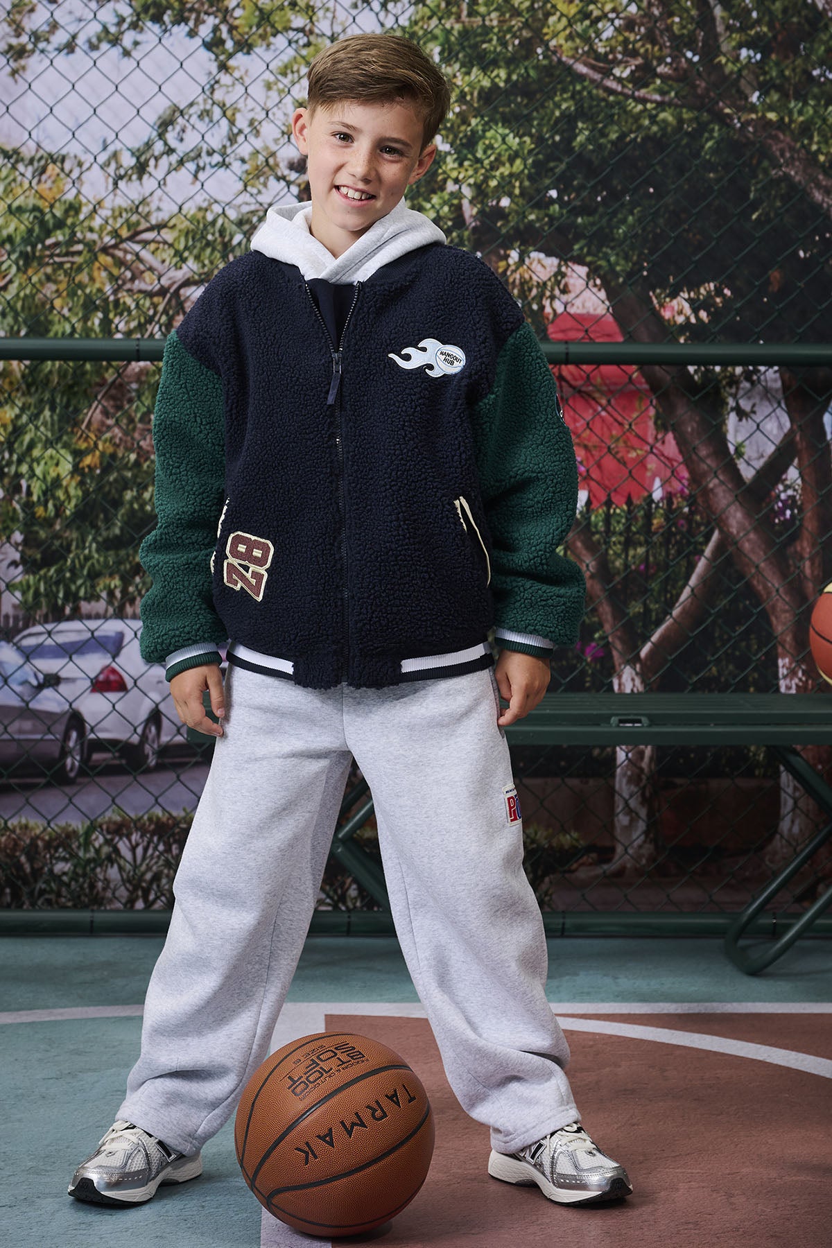 Yann Grey melange Jogging Broek