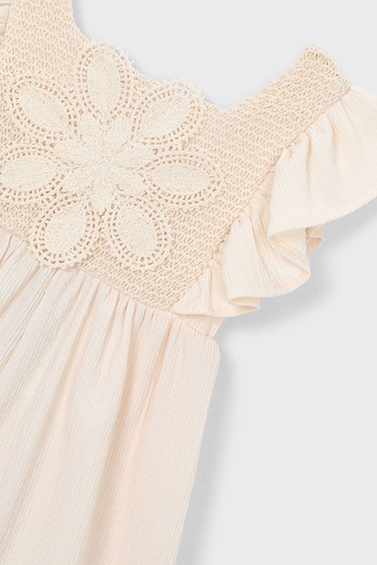 Crochet knit jumpsuit