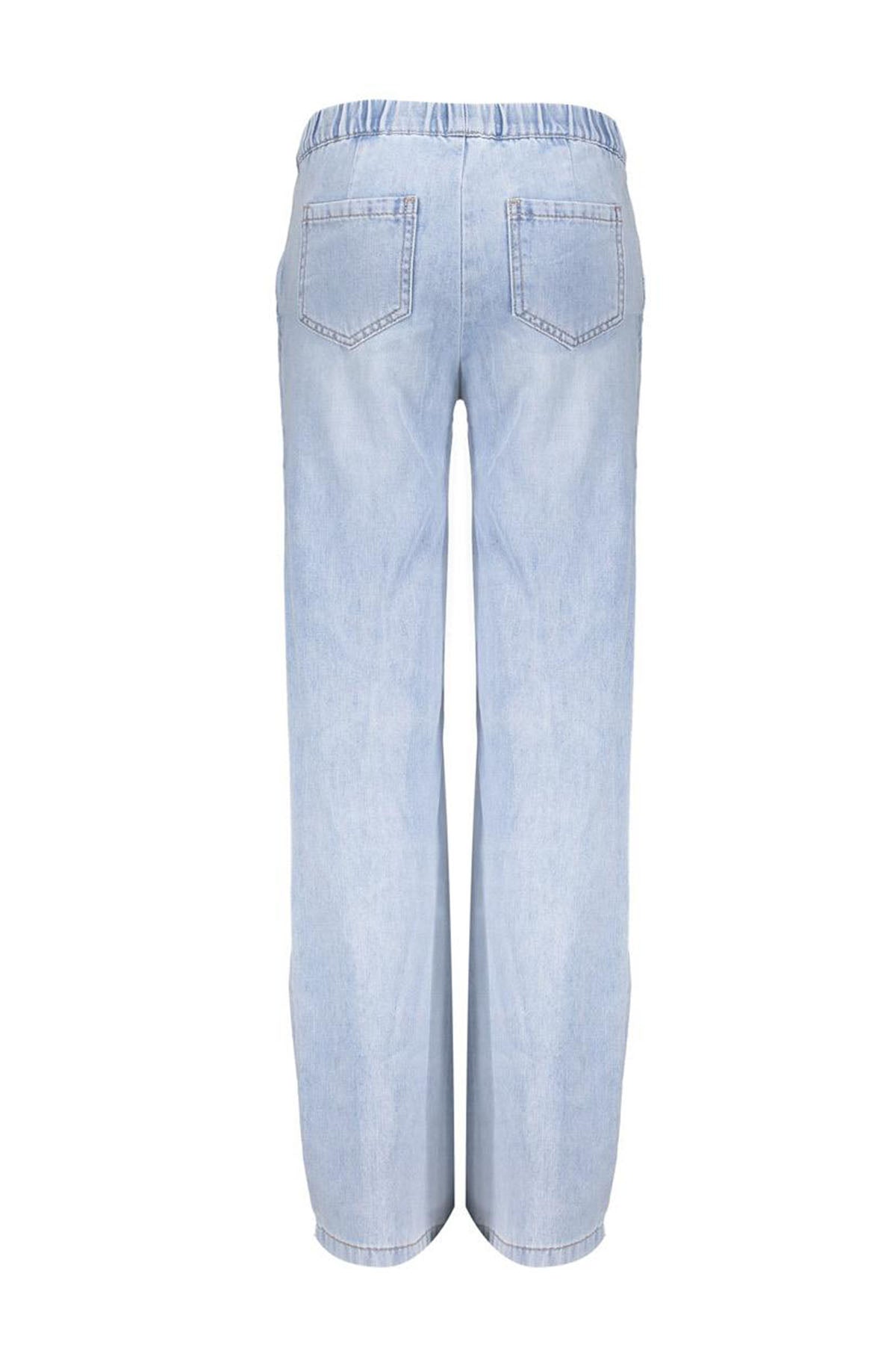 Jeans wide elastic waist