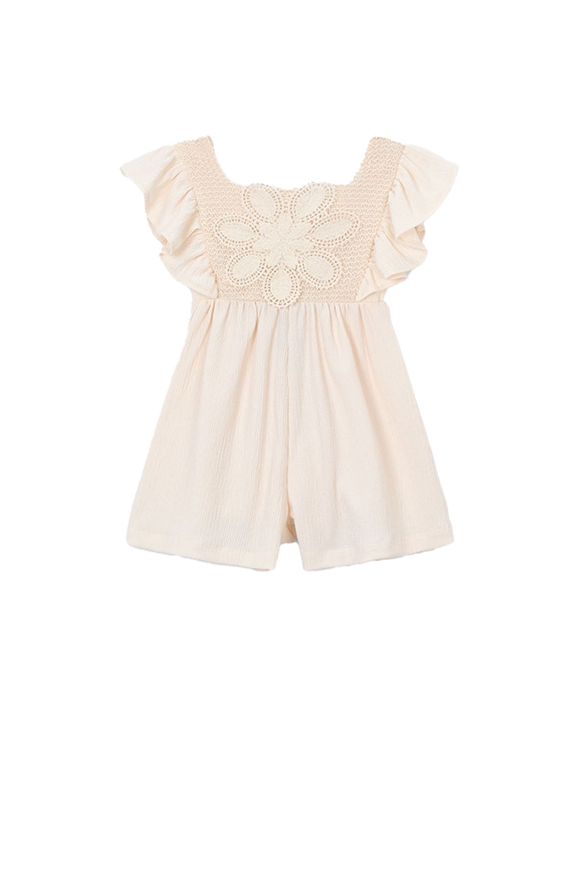 Crochet knit jumpsuit