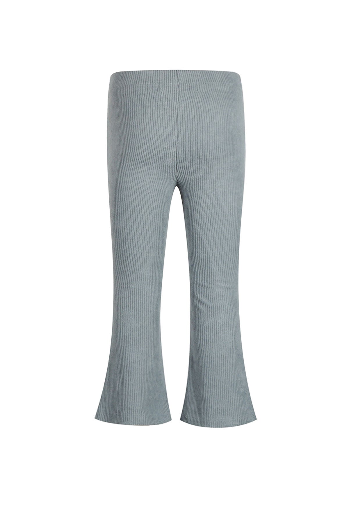 Blauwgrijze flaire broek