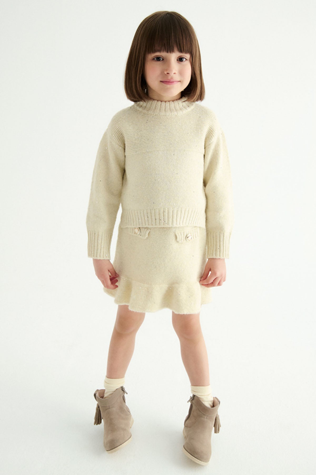 Knit skirt set