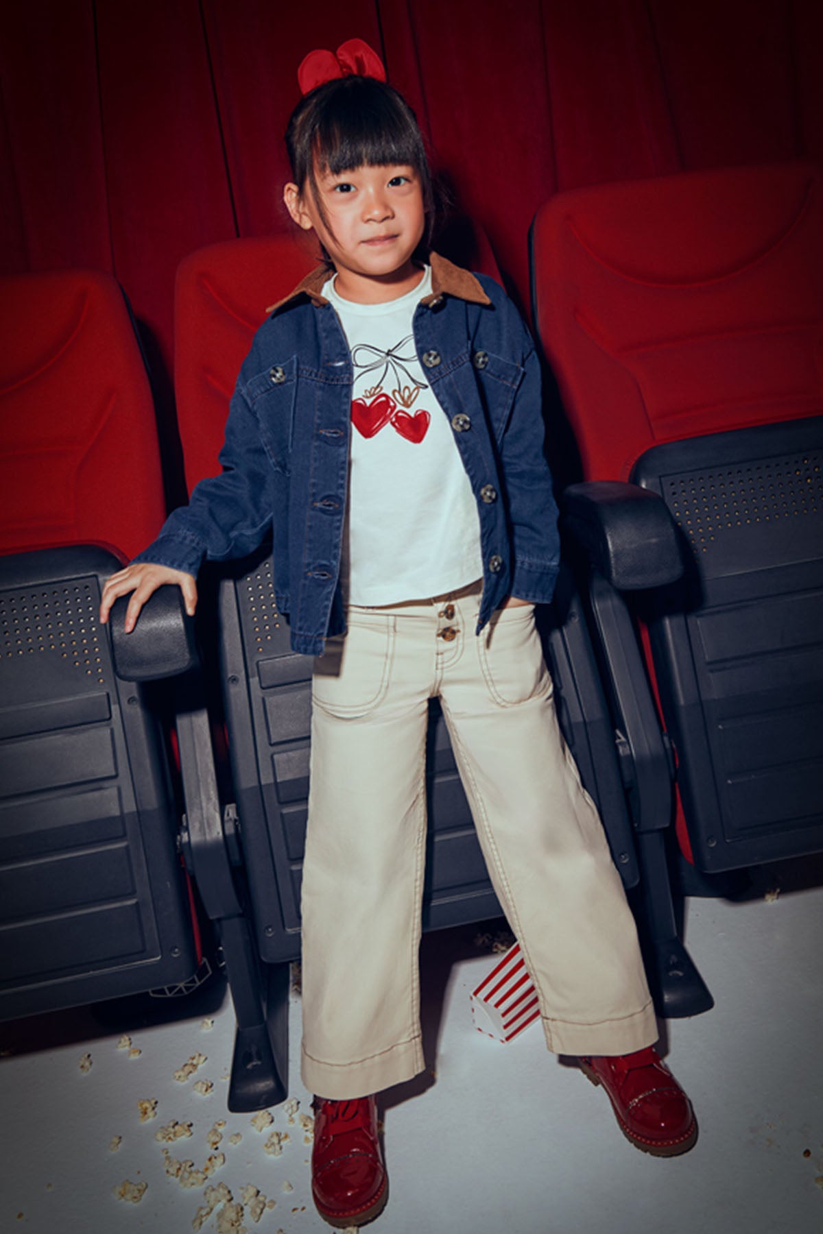 Twill marine broek
