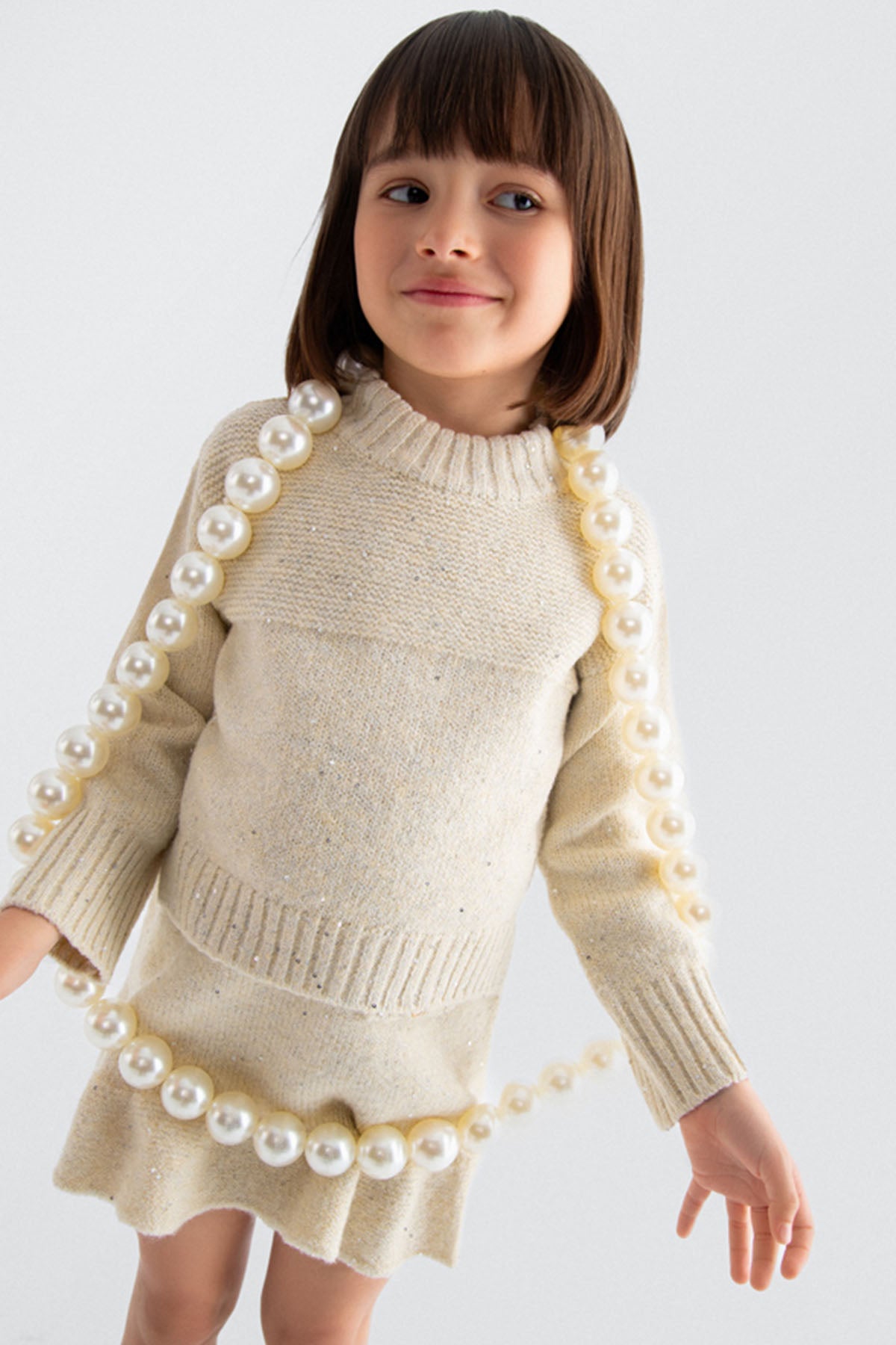 Knit skirt set