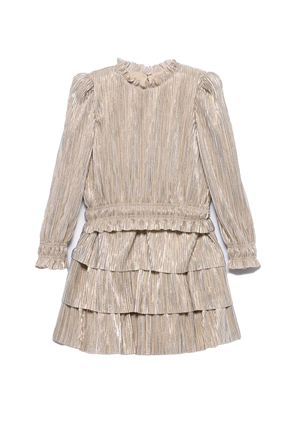 Pleated knit dress