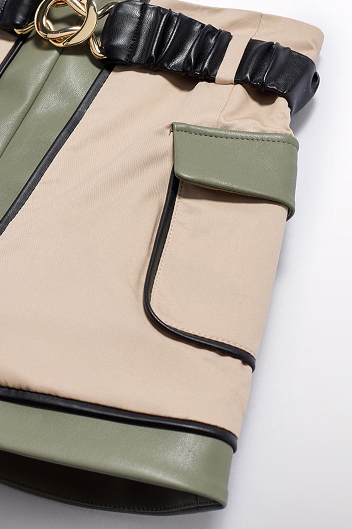 Combined twill skirt
