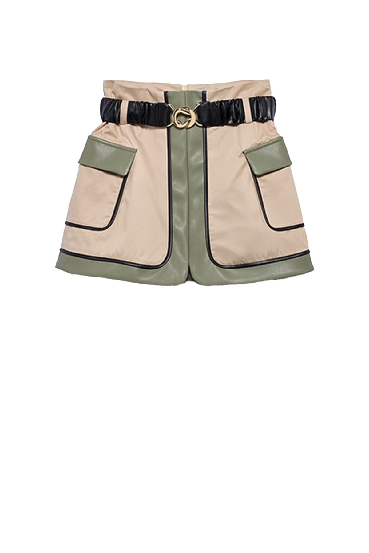 Combined twill skirt