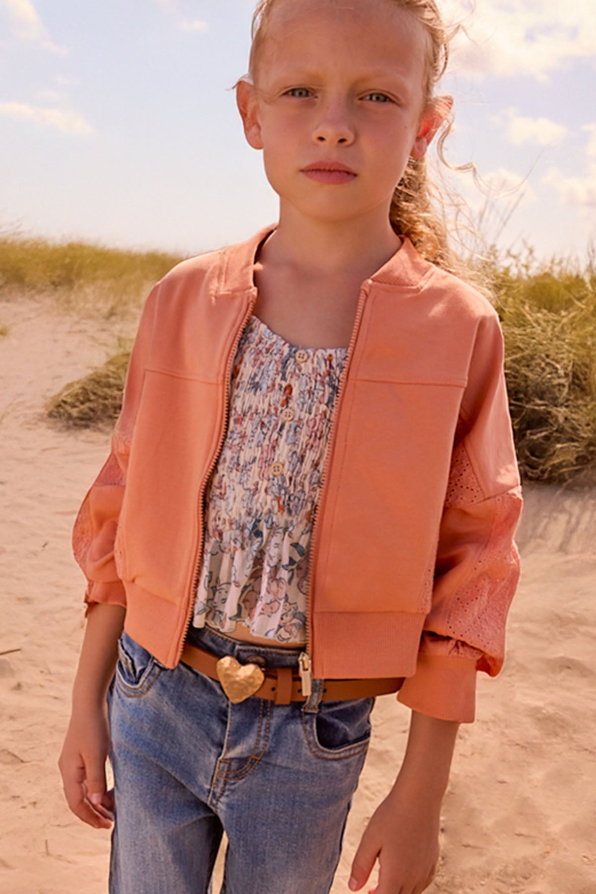 Mixed Jacket Peach