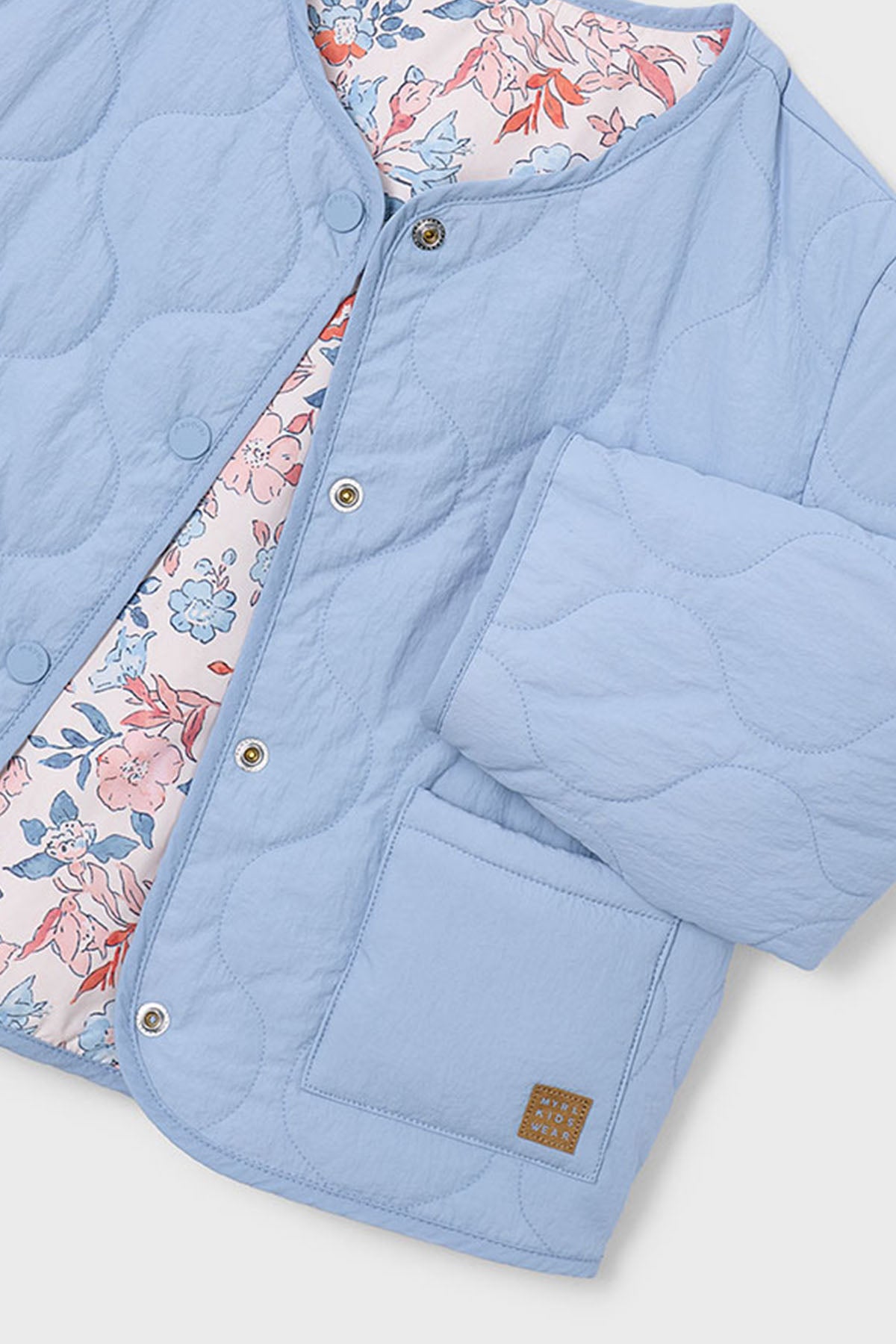 Reversible padded jacket Sky blue