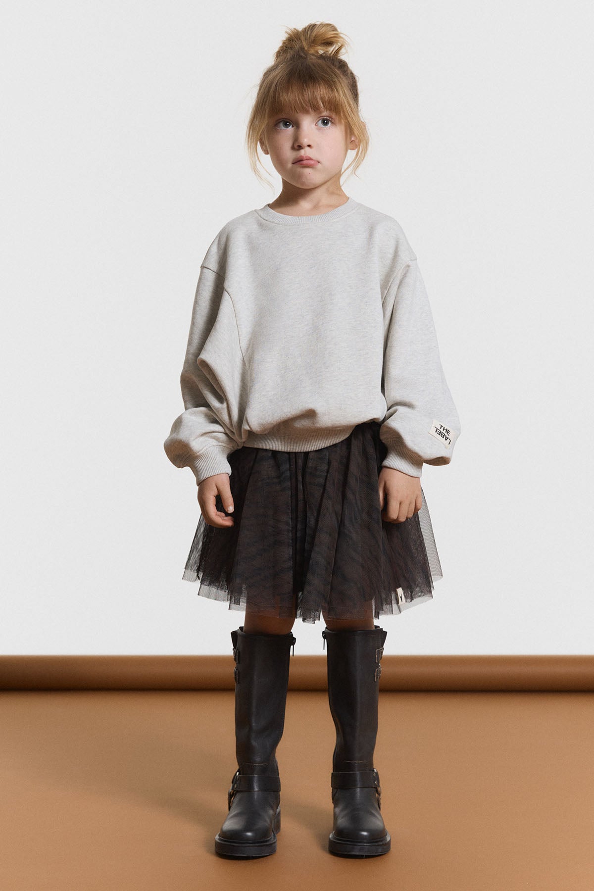 kids woven tiger tule skirt