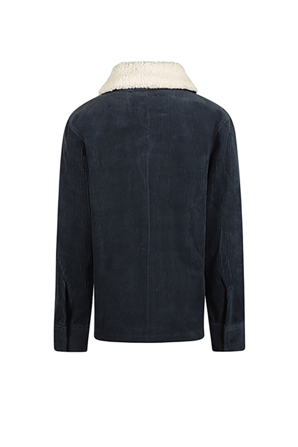 Rib blauwe jas