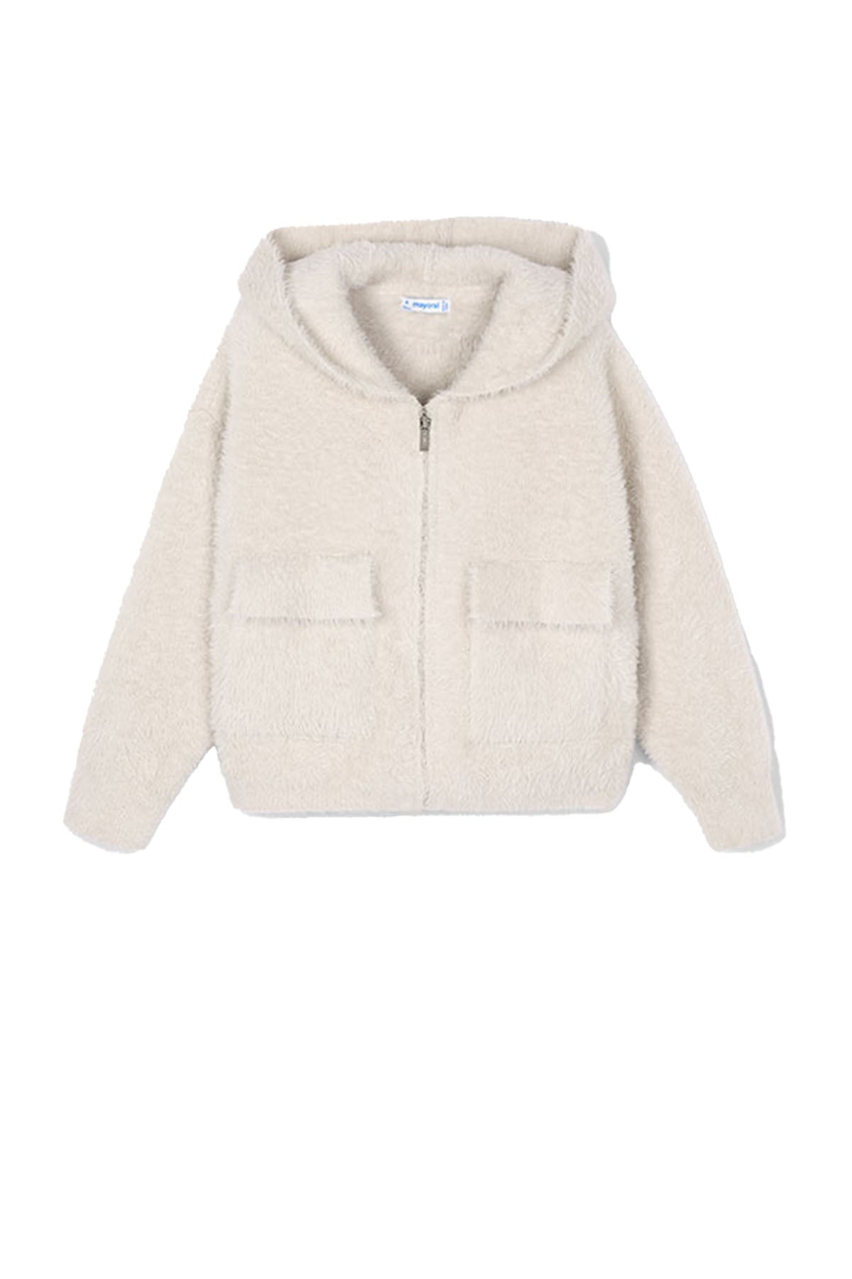 Furry knit sweater