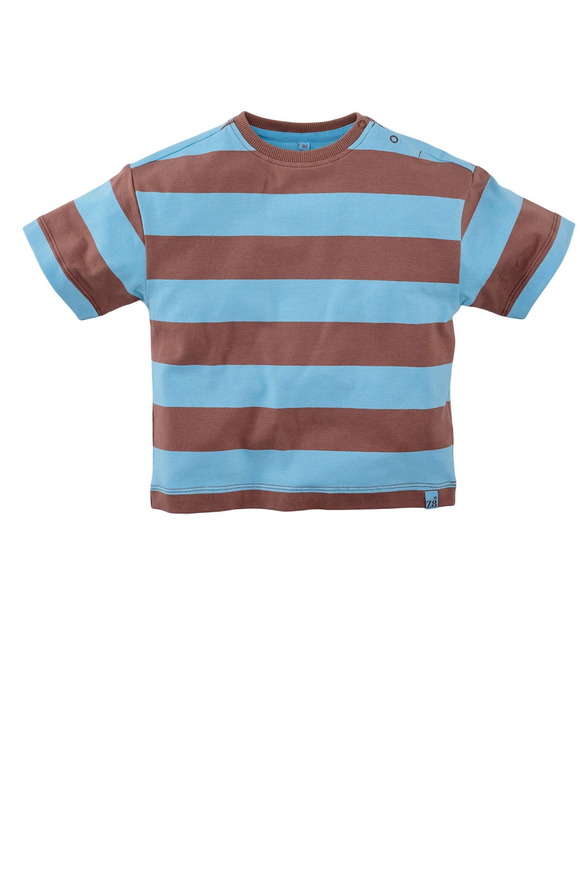 Zeyd Blush brown blue T-Shirt