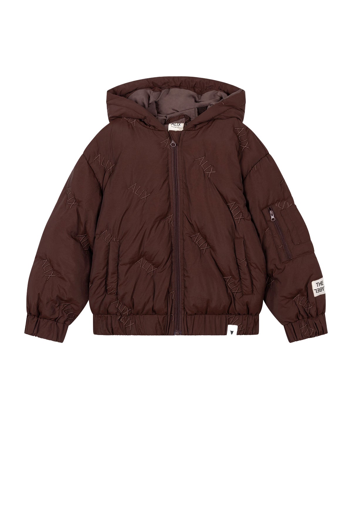 kids woven Alix quilted coat