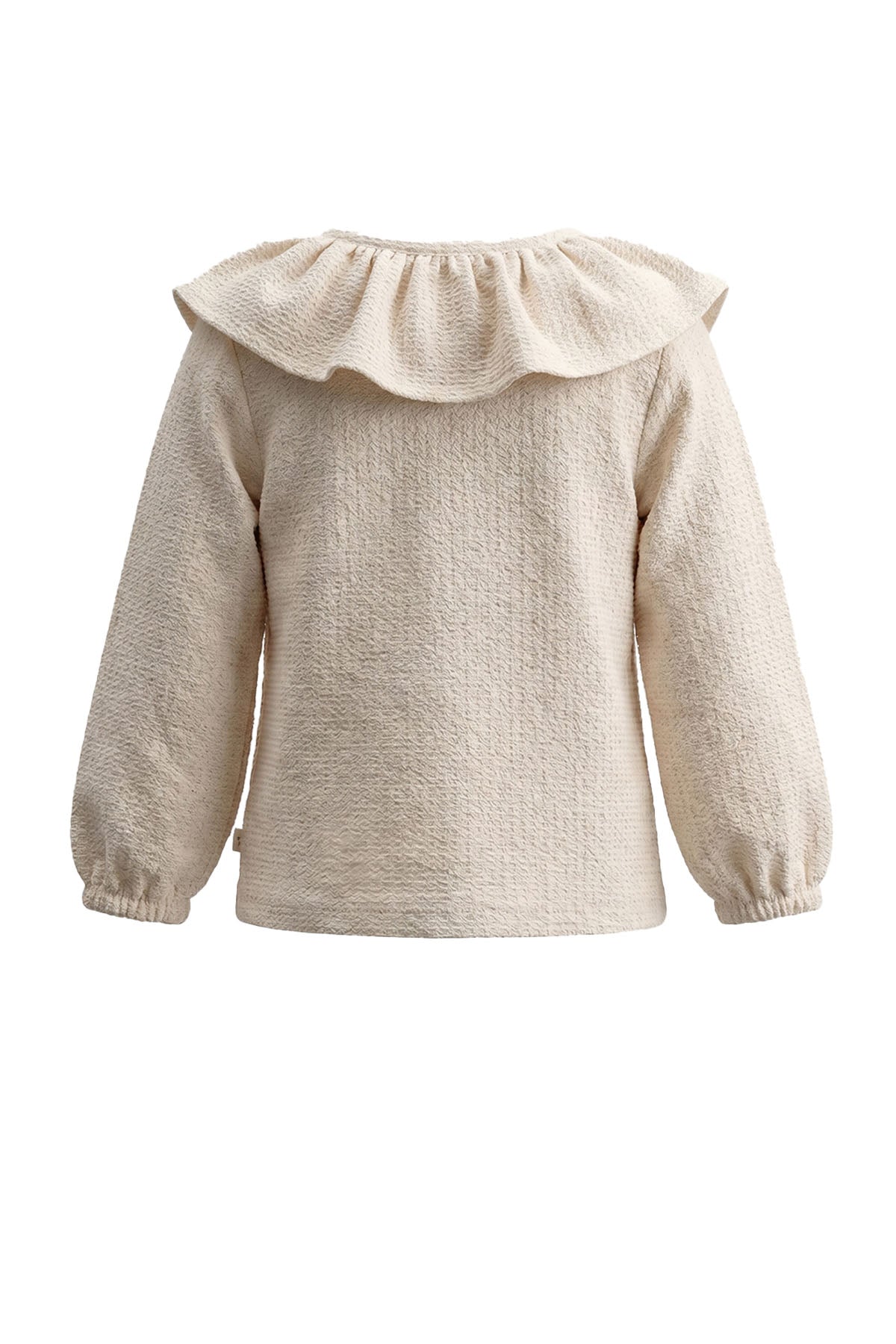 Mini Jacquard | Ruffle Collar Longsleeve