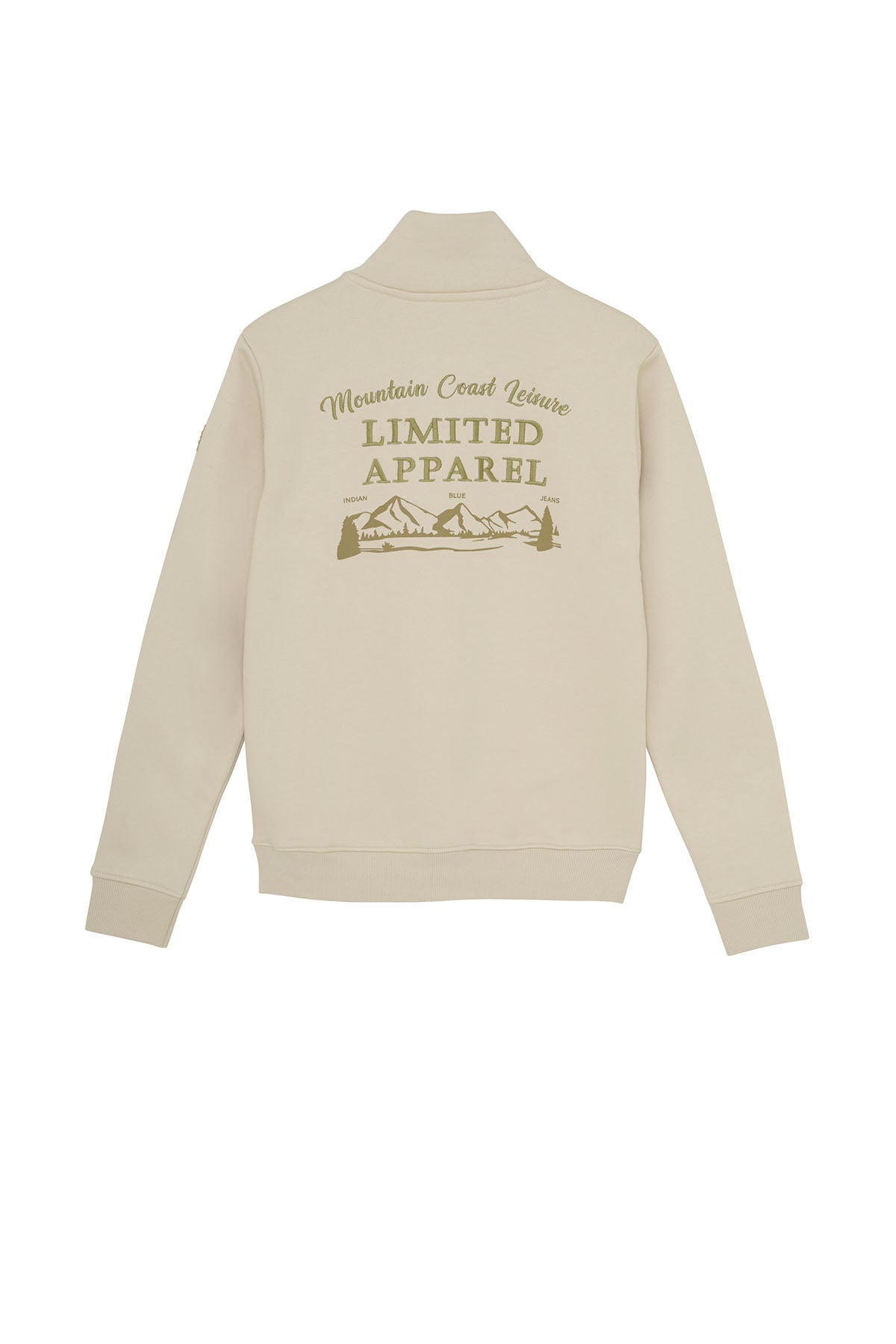 Sweater Zip Collar Print