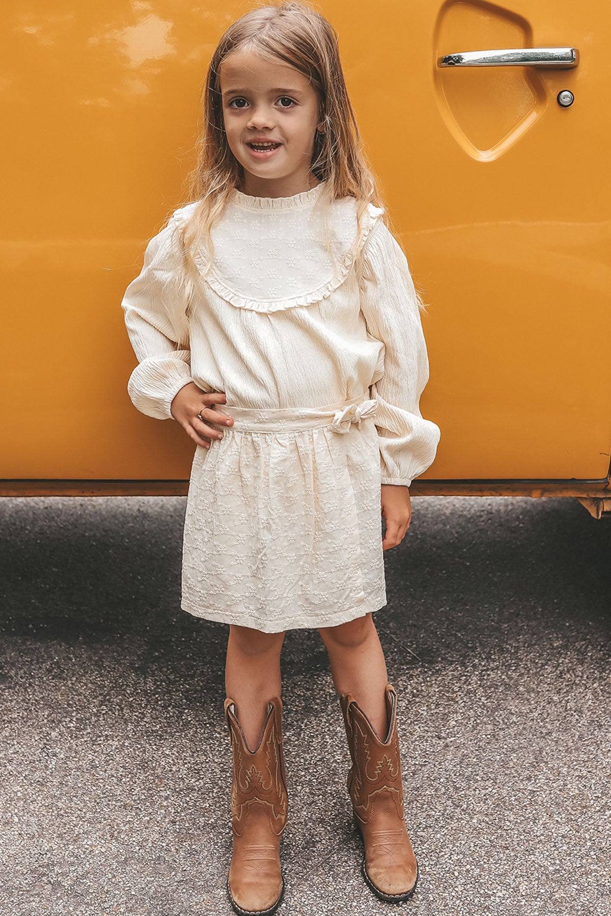 Embroidered Wrap Skort