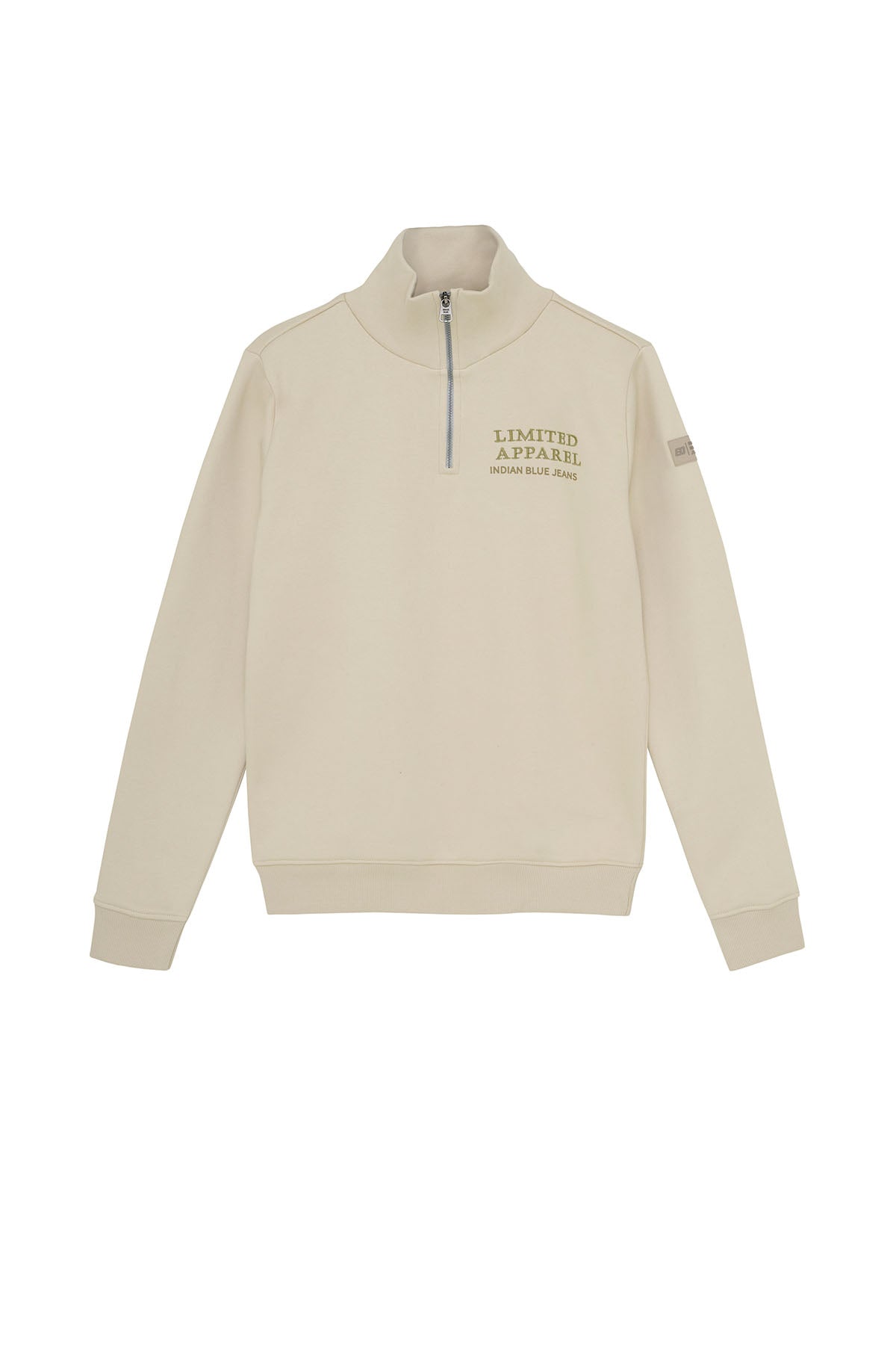 Sweater Zip Collar Print