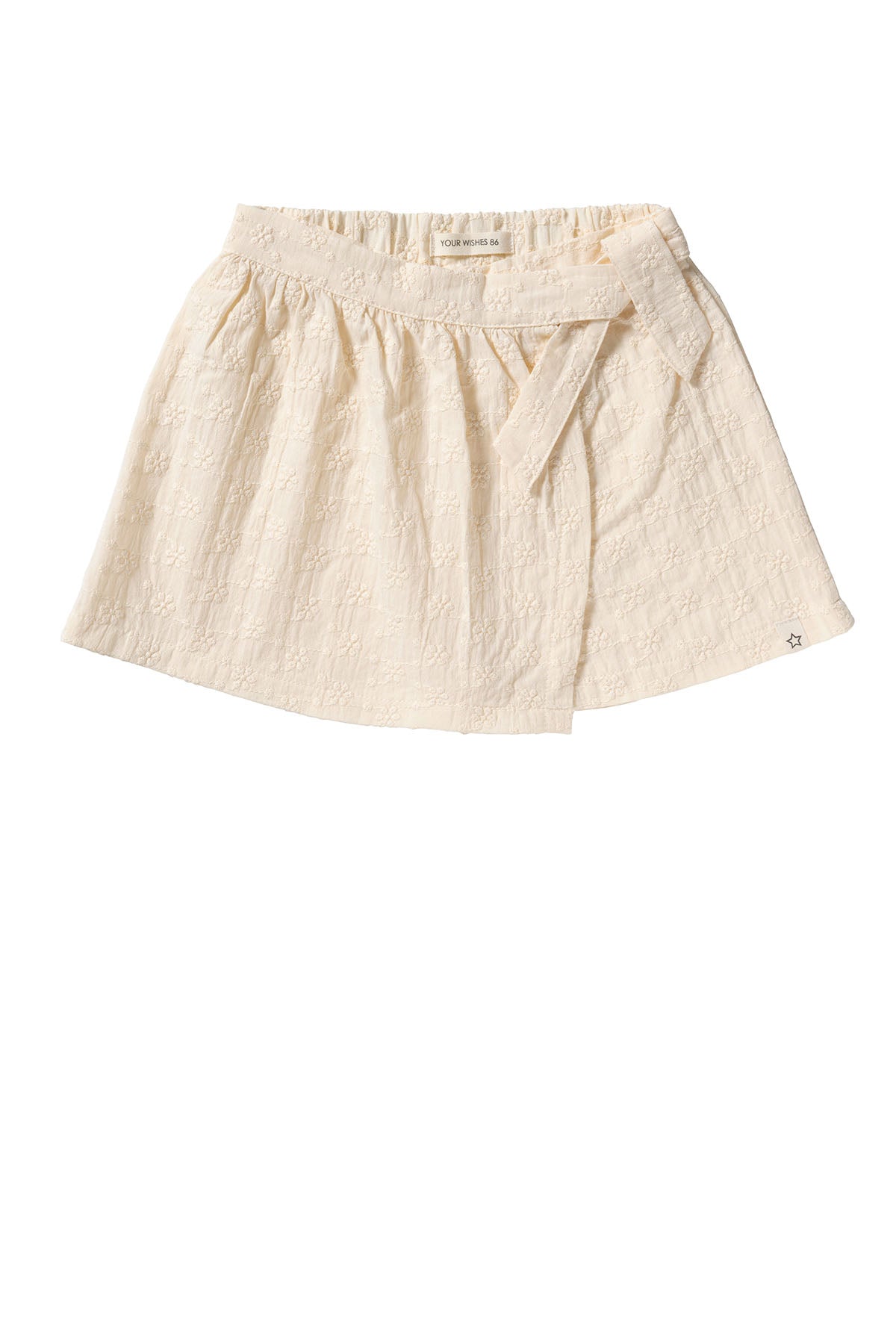 Embroidered Wrap Skort
