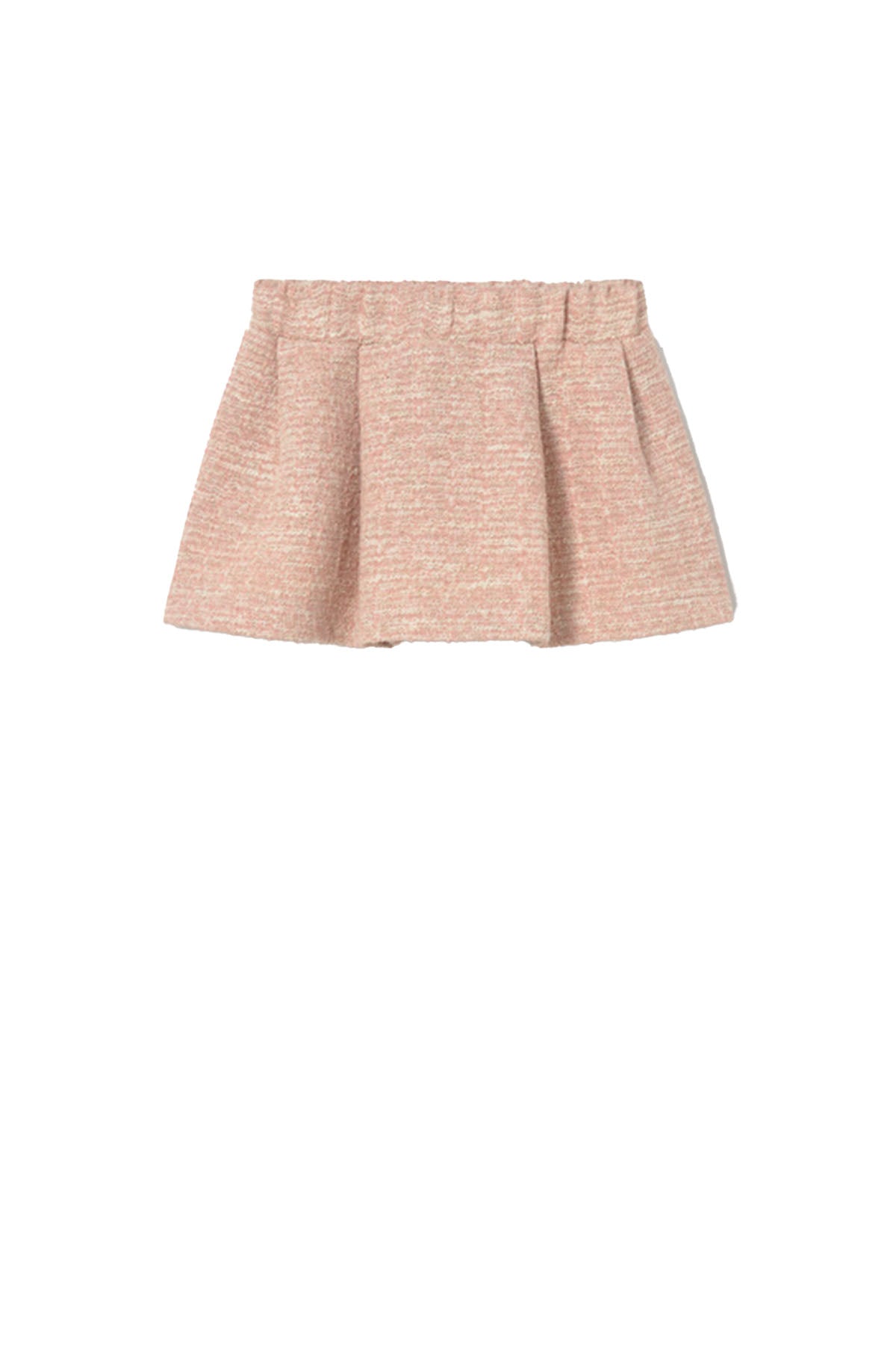 Tweed-knit skirt set