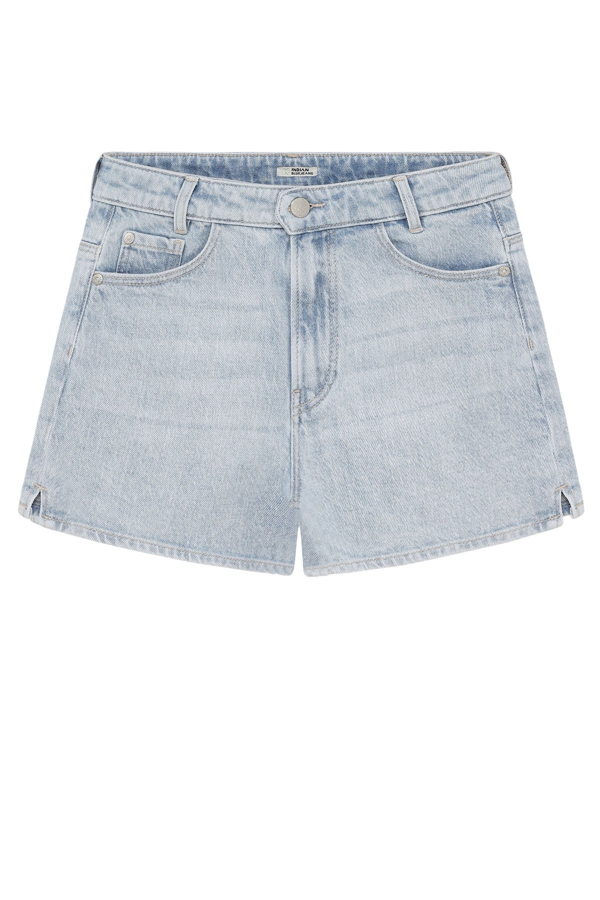 Wide Denim Shorts Light