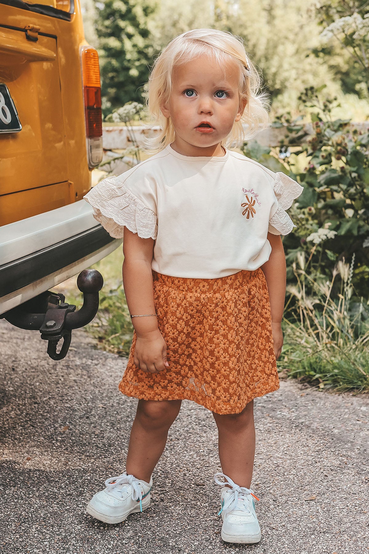 Embroidered Wide T-Shirt