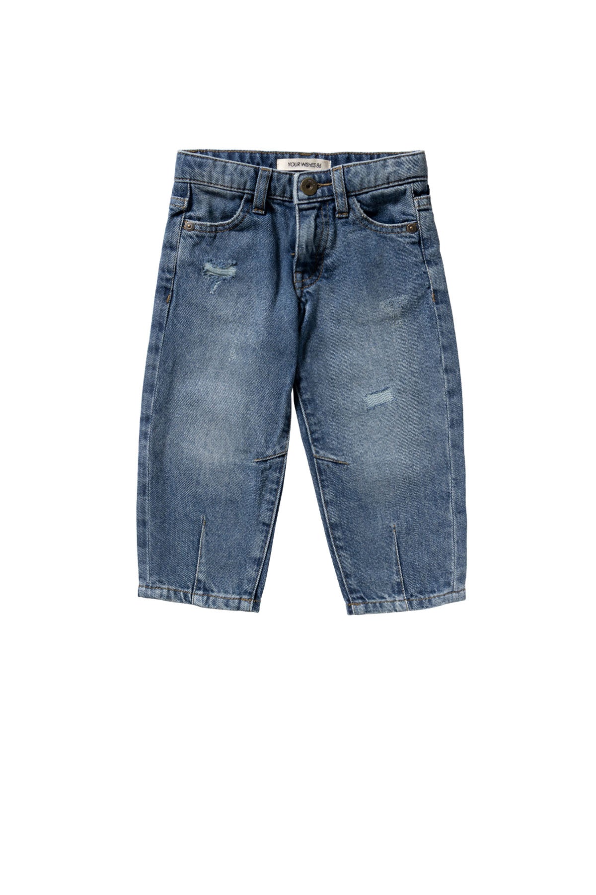 Medium Blue Barrel Jeans