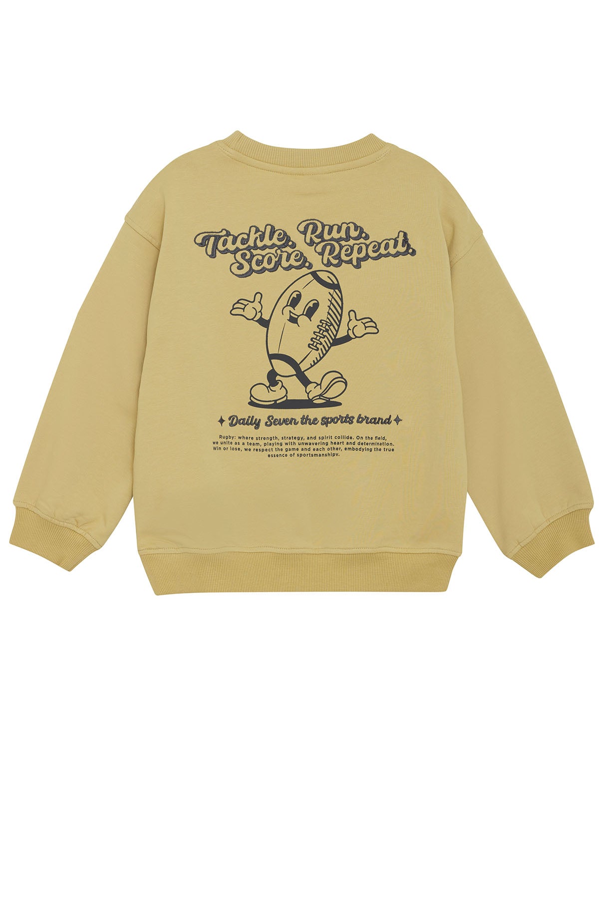 Oversized Sweater Retro Print