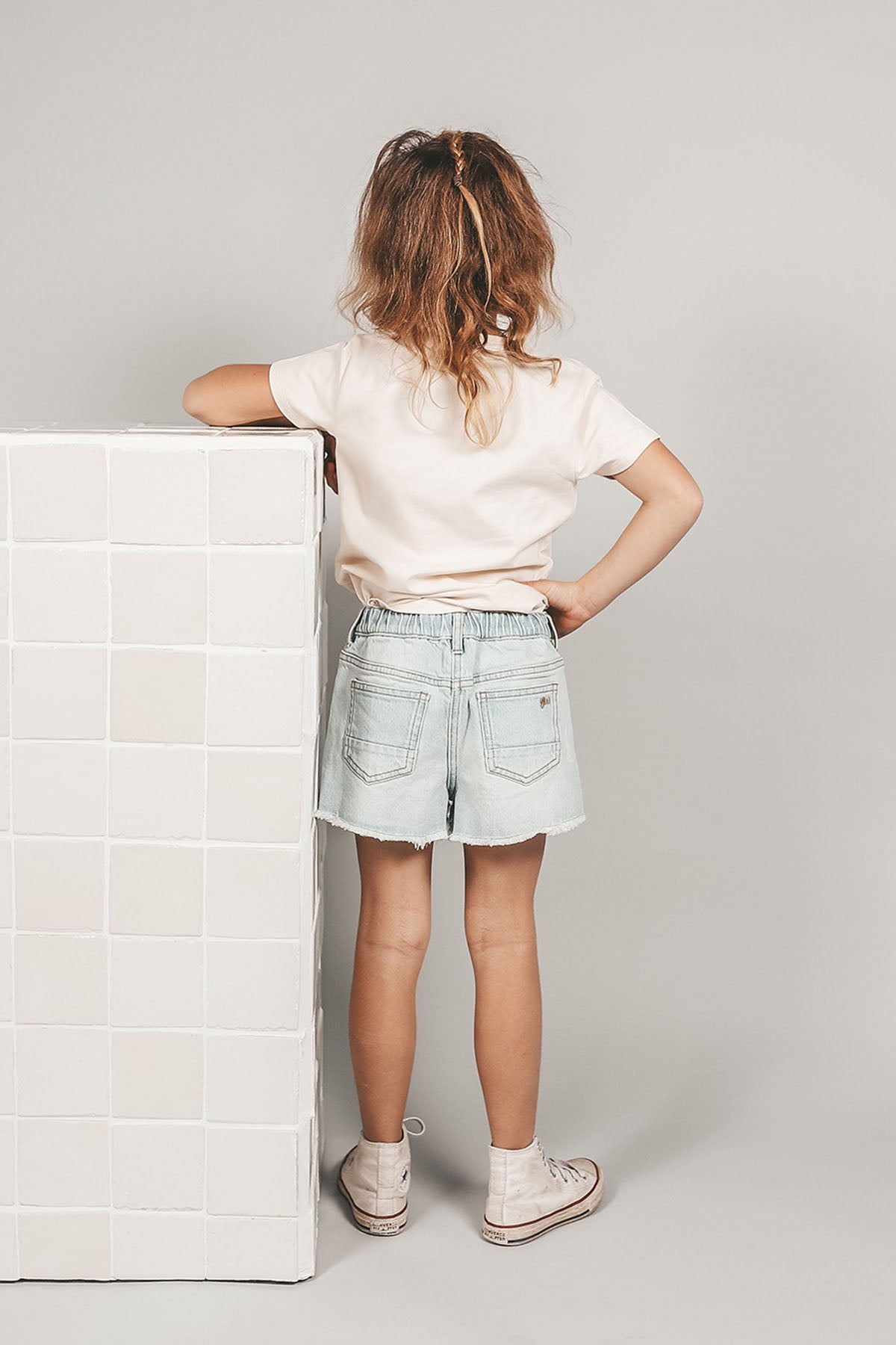 Denim shorts