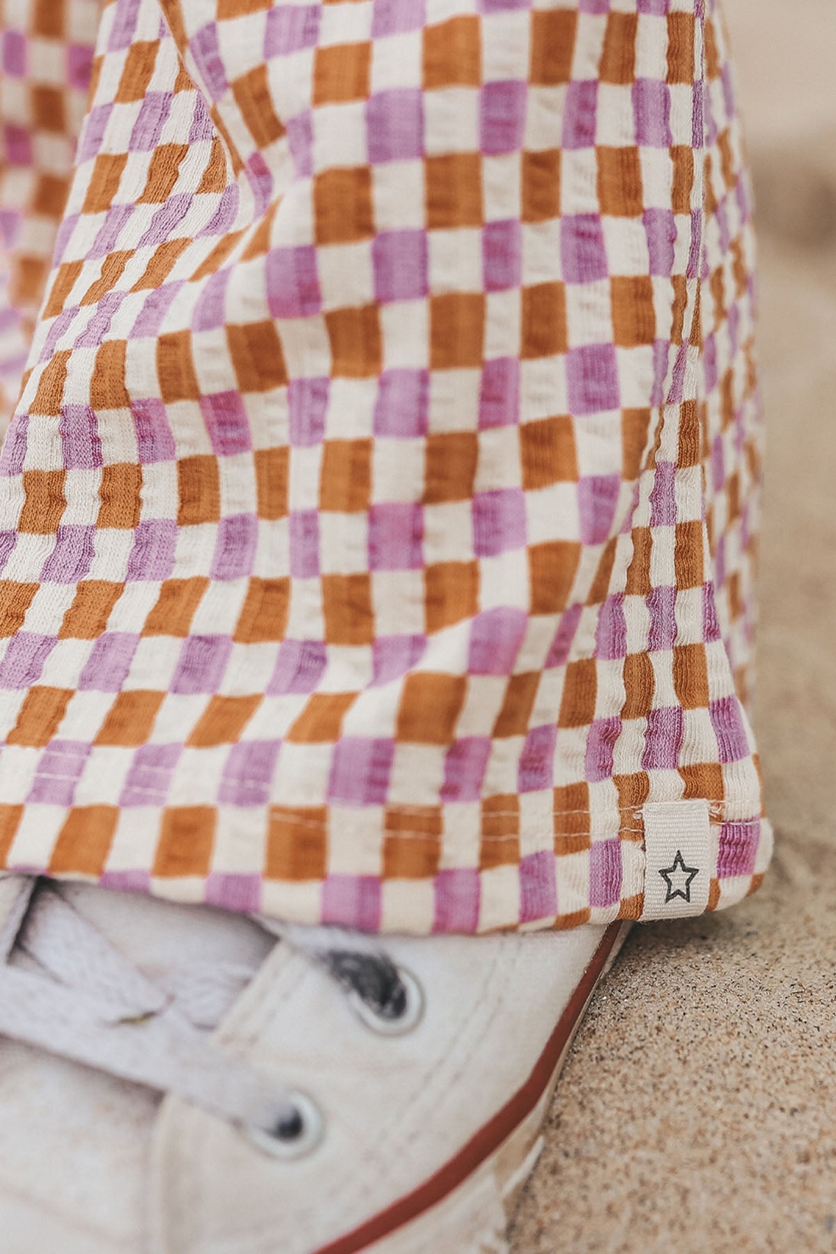 Mini Check Flared Legging