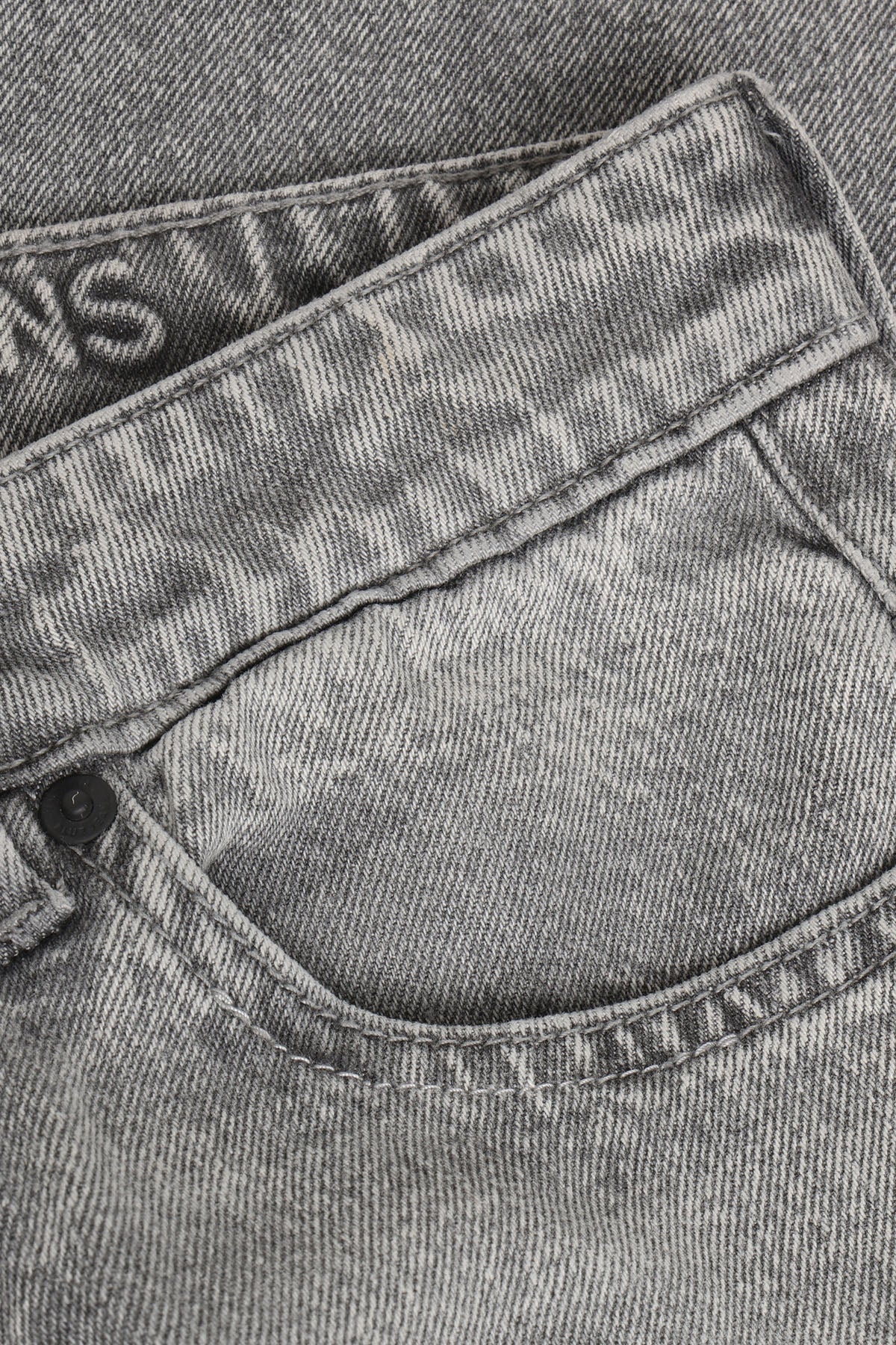 Wide Loose Fit Grey Jeans