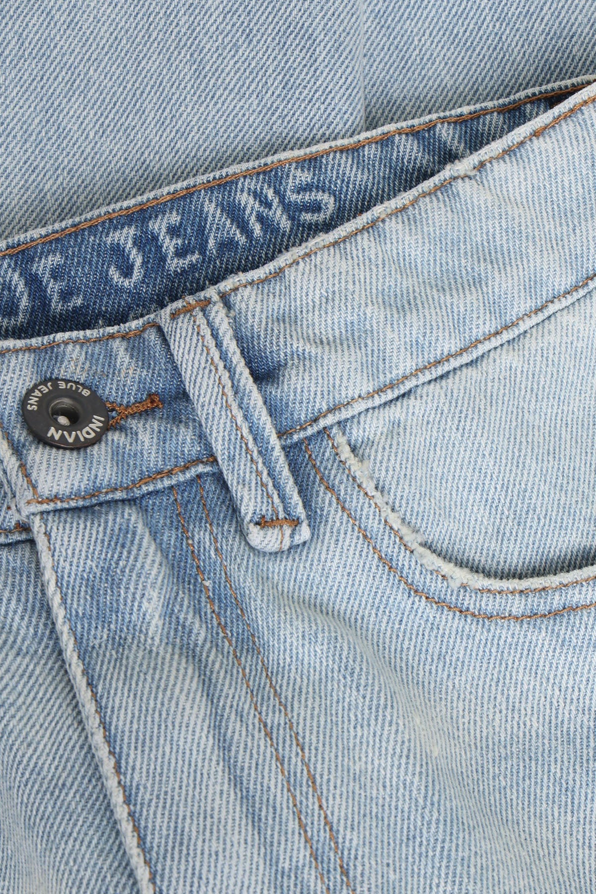 Baggy Straight Fit Blue Jeans