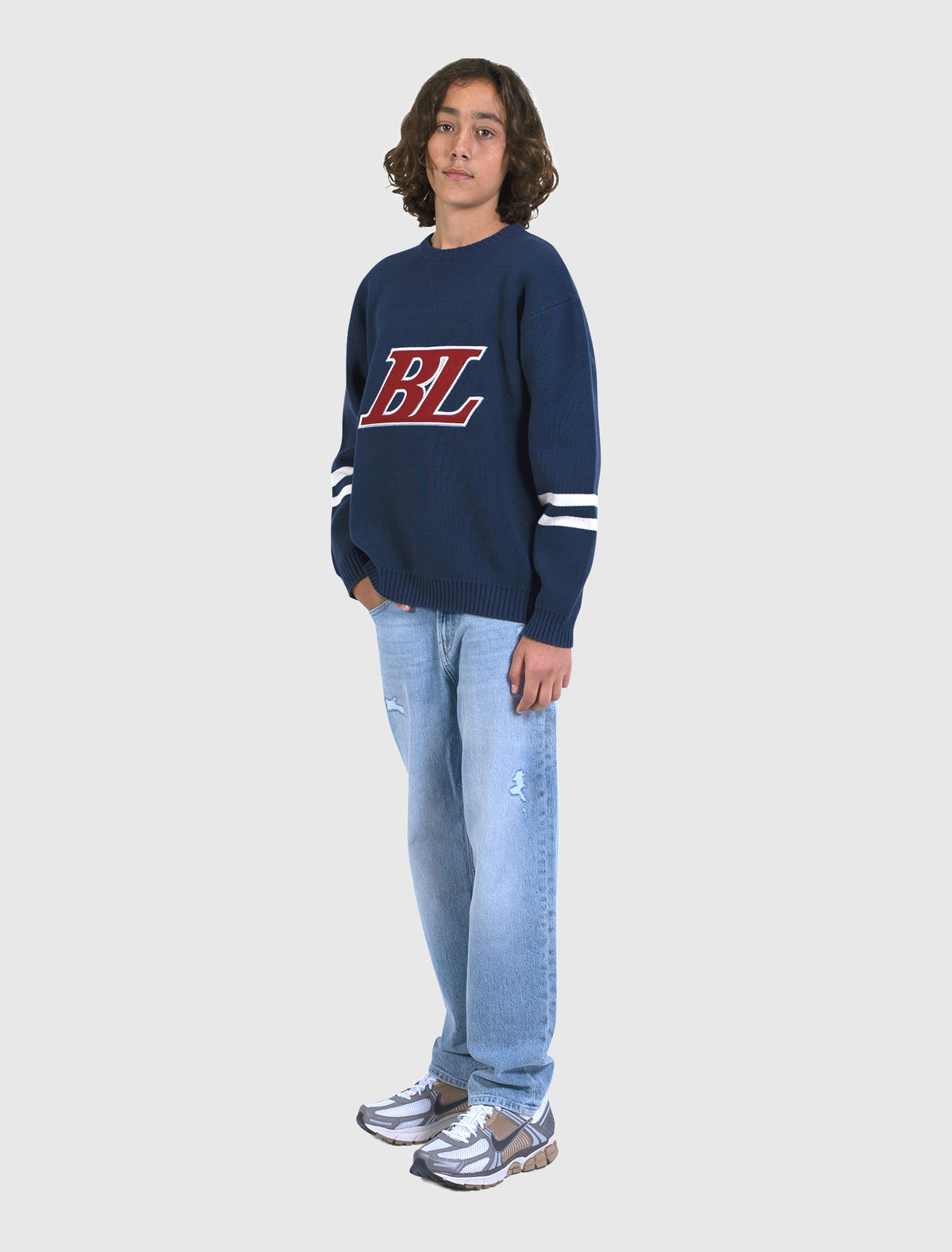 Junior Ice Hockey Crewneck Knit