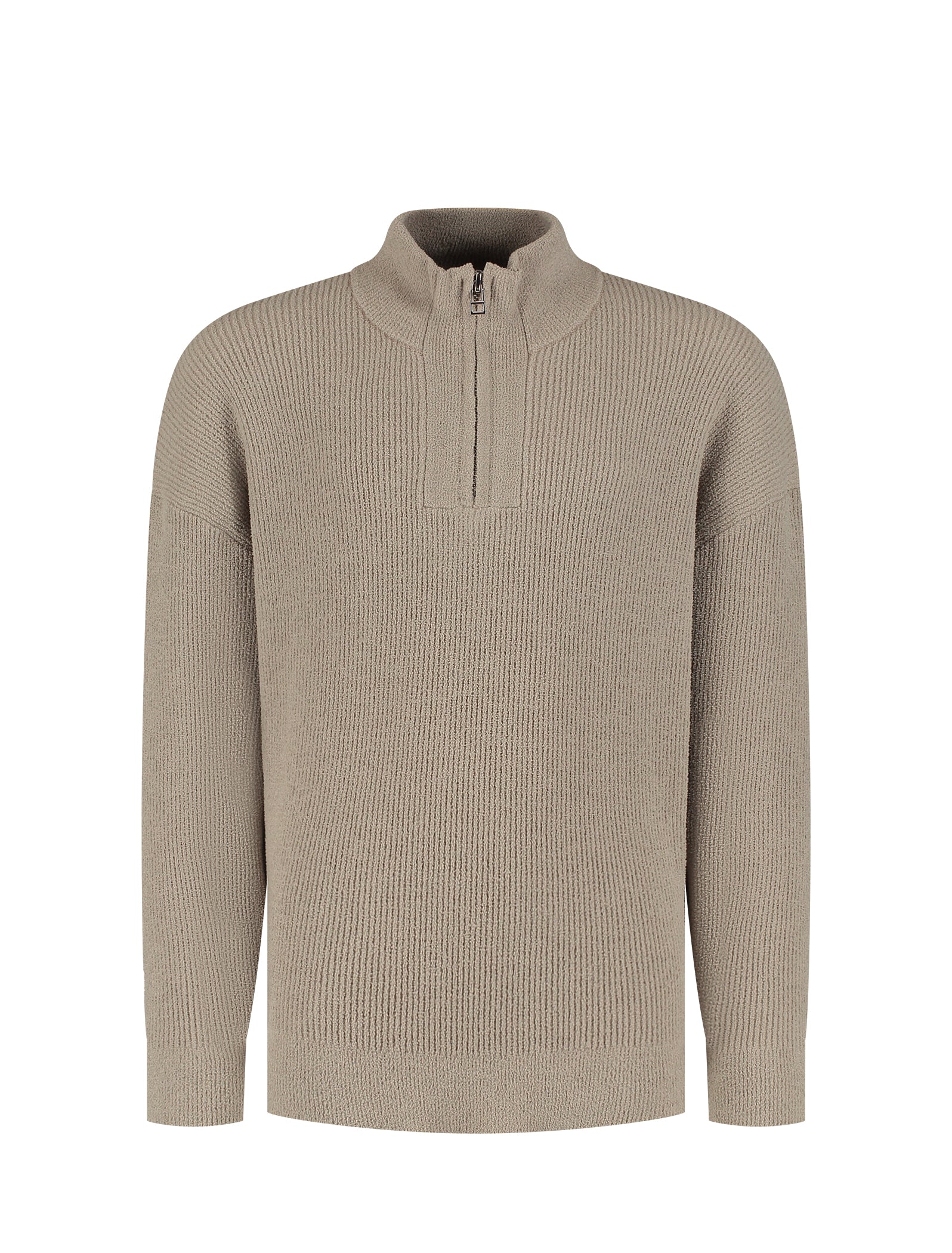 Junior Chenille Halfzip Knit Sweater