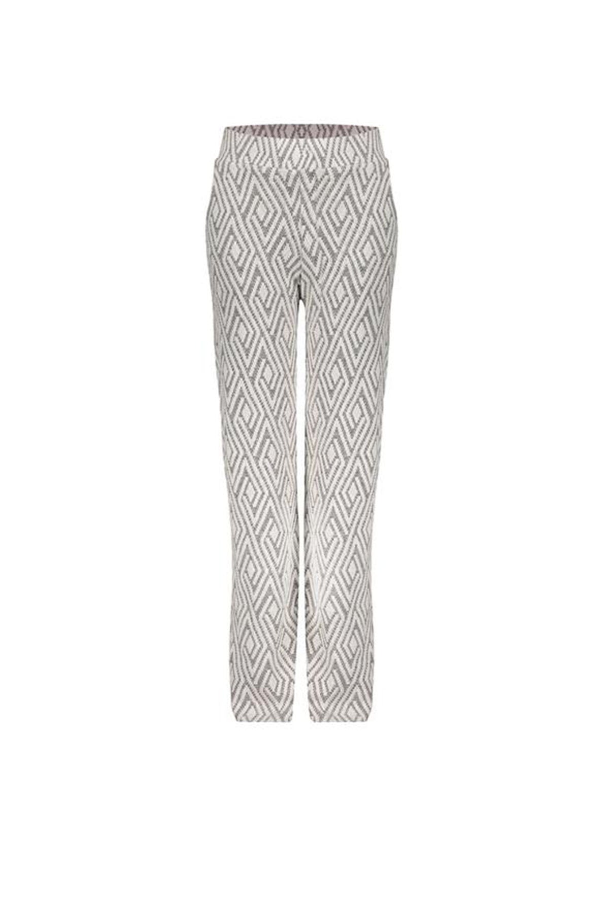 Pants jacquard black/white