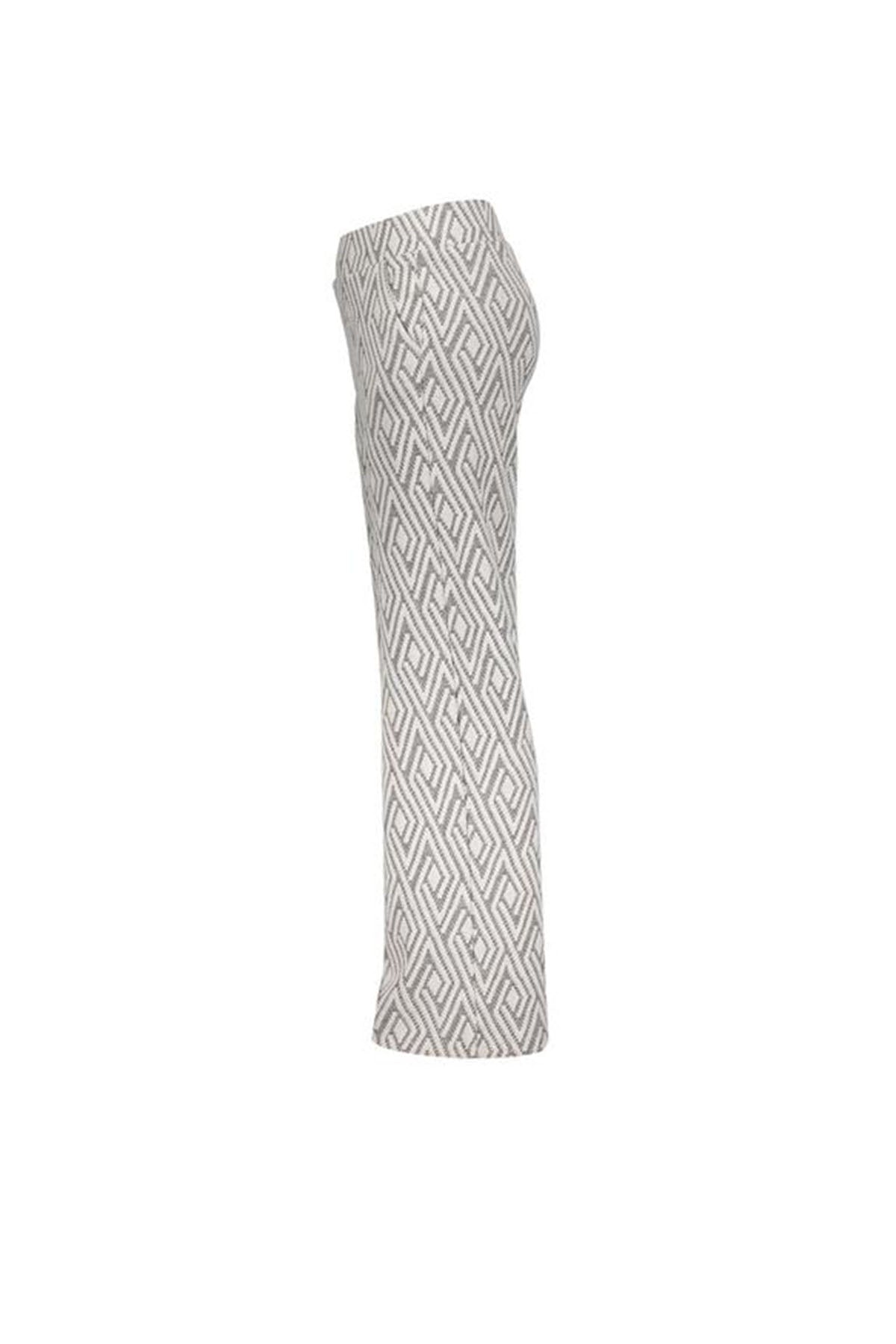 Pants jacquard black/white
