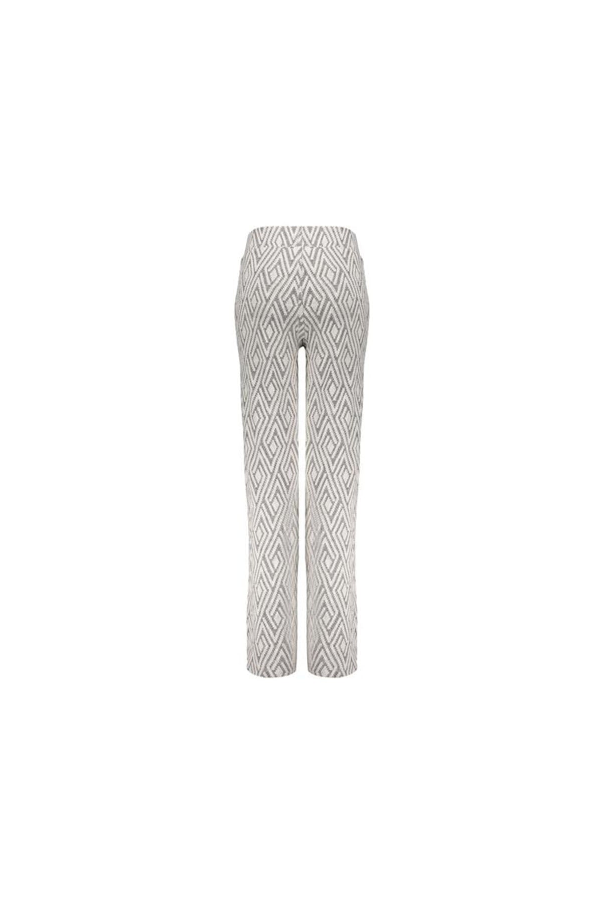 Pants jacquard black/white