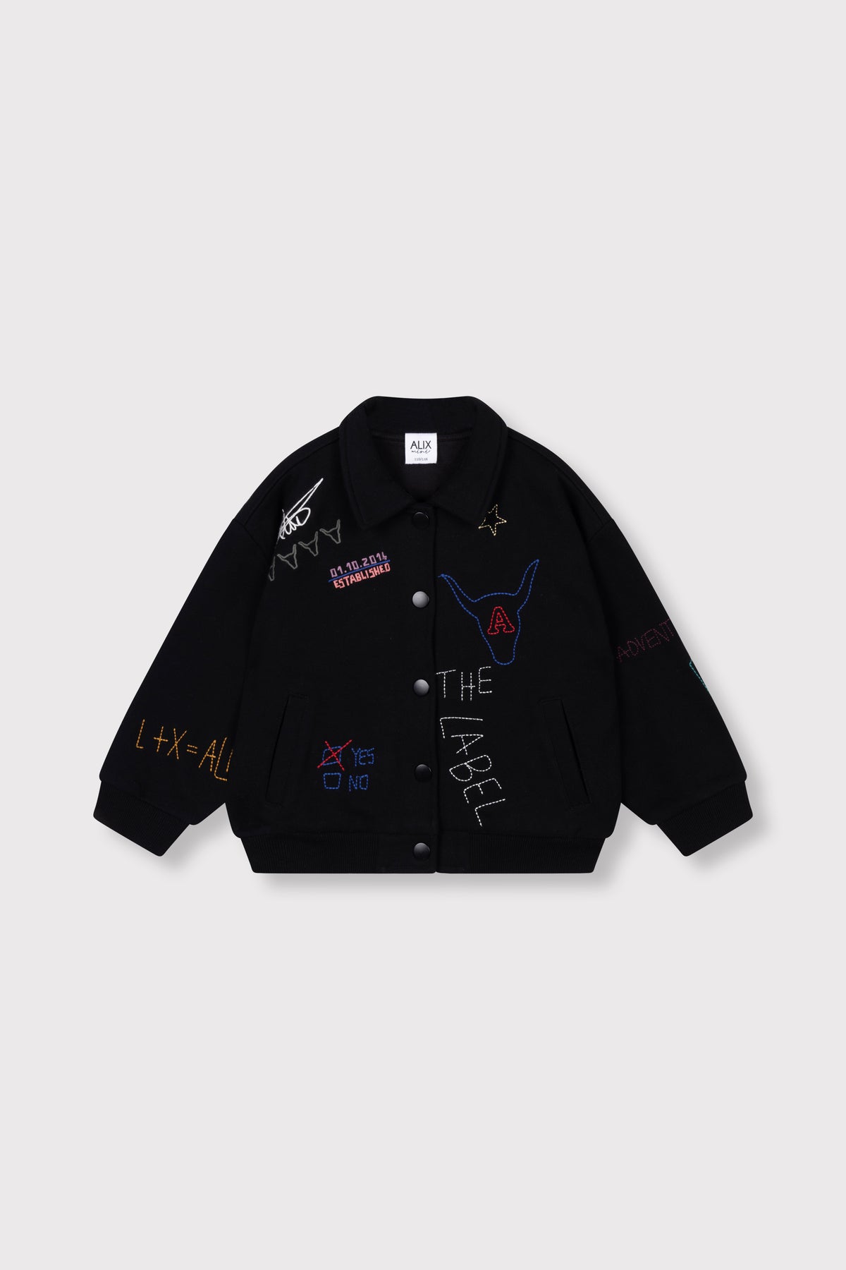 kids knitted patches jacket