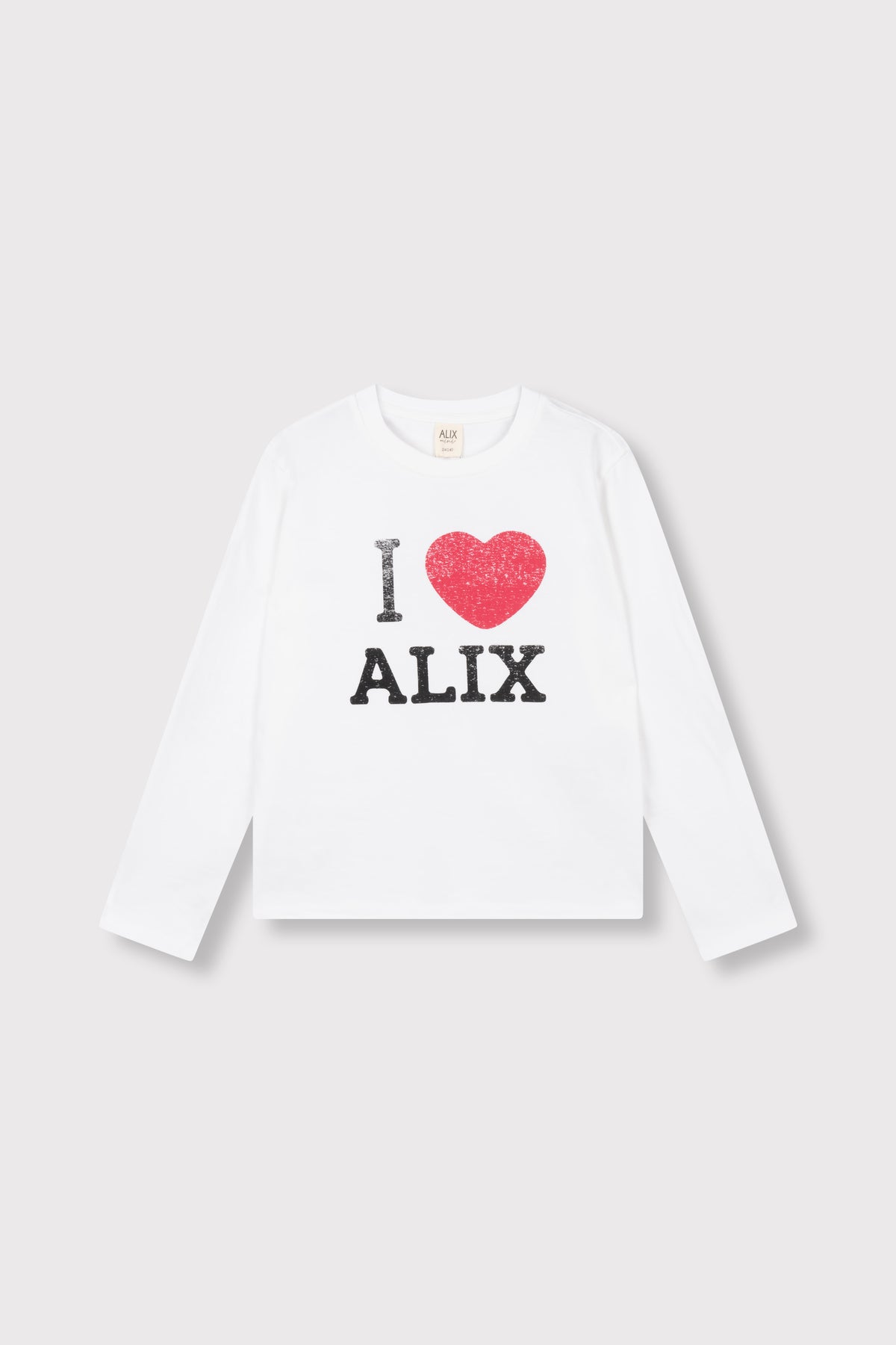 kids knitted I love alix longsleeve