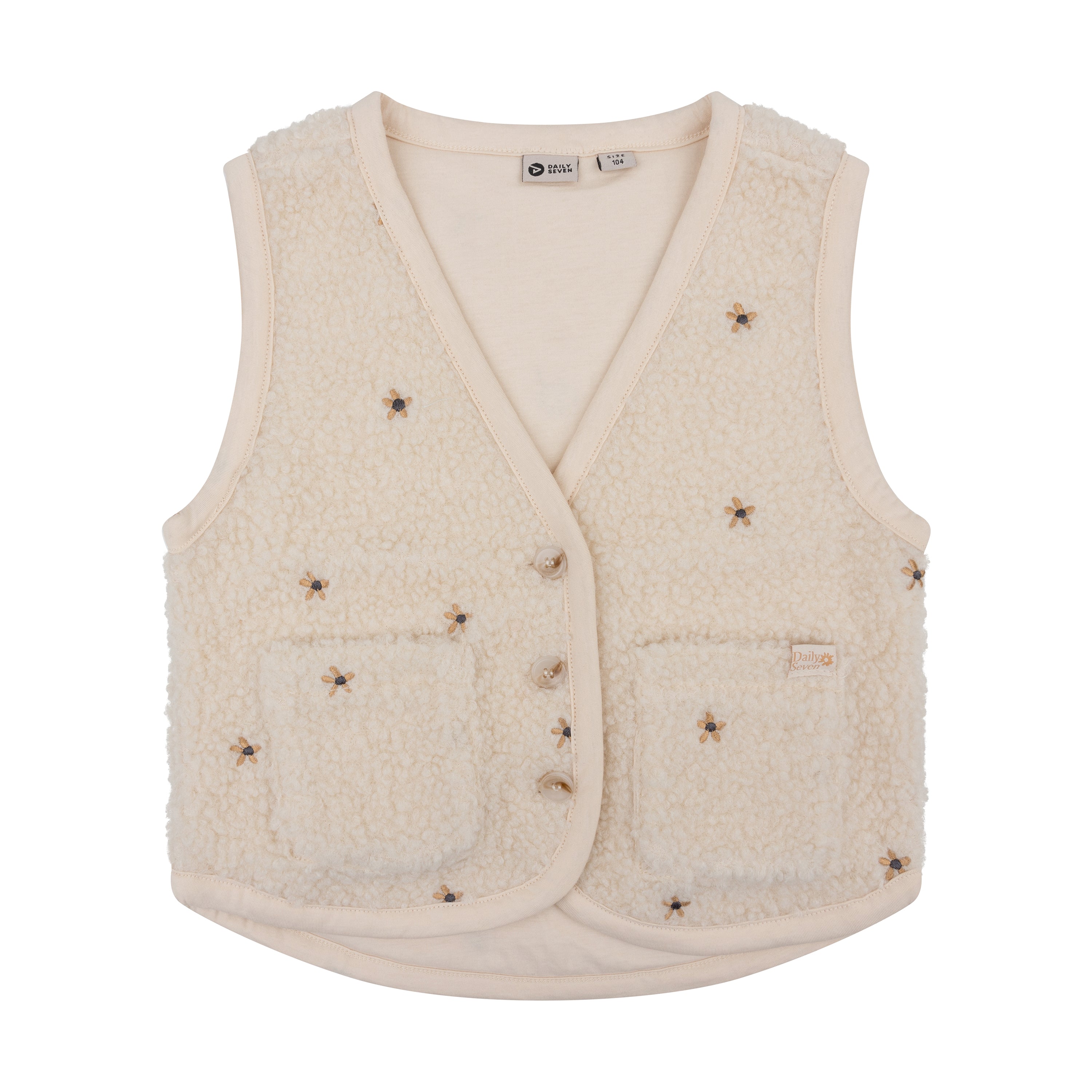 Teddy Gilet Embroidery - Ko&Flo